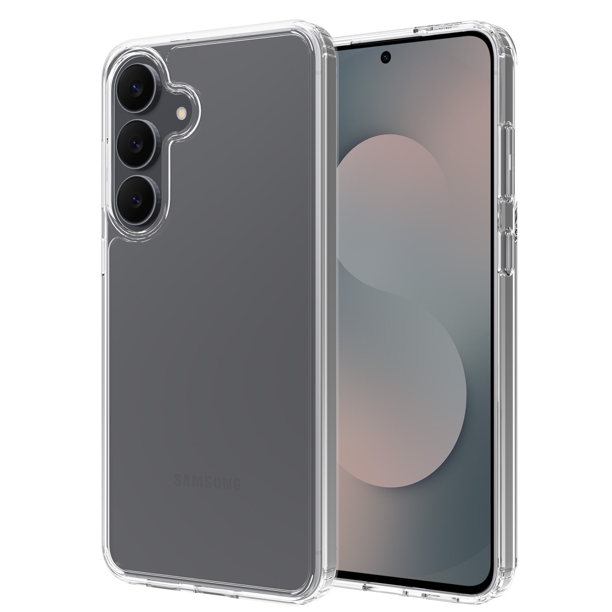 Samsung Galaxy S25 FE Crystal Hybrid-skal, Genomskinlig