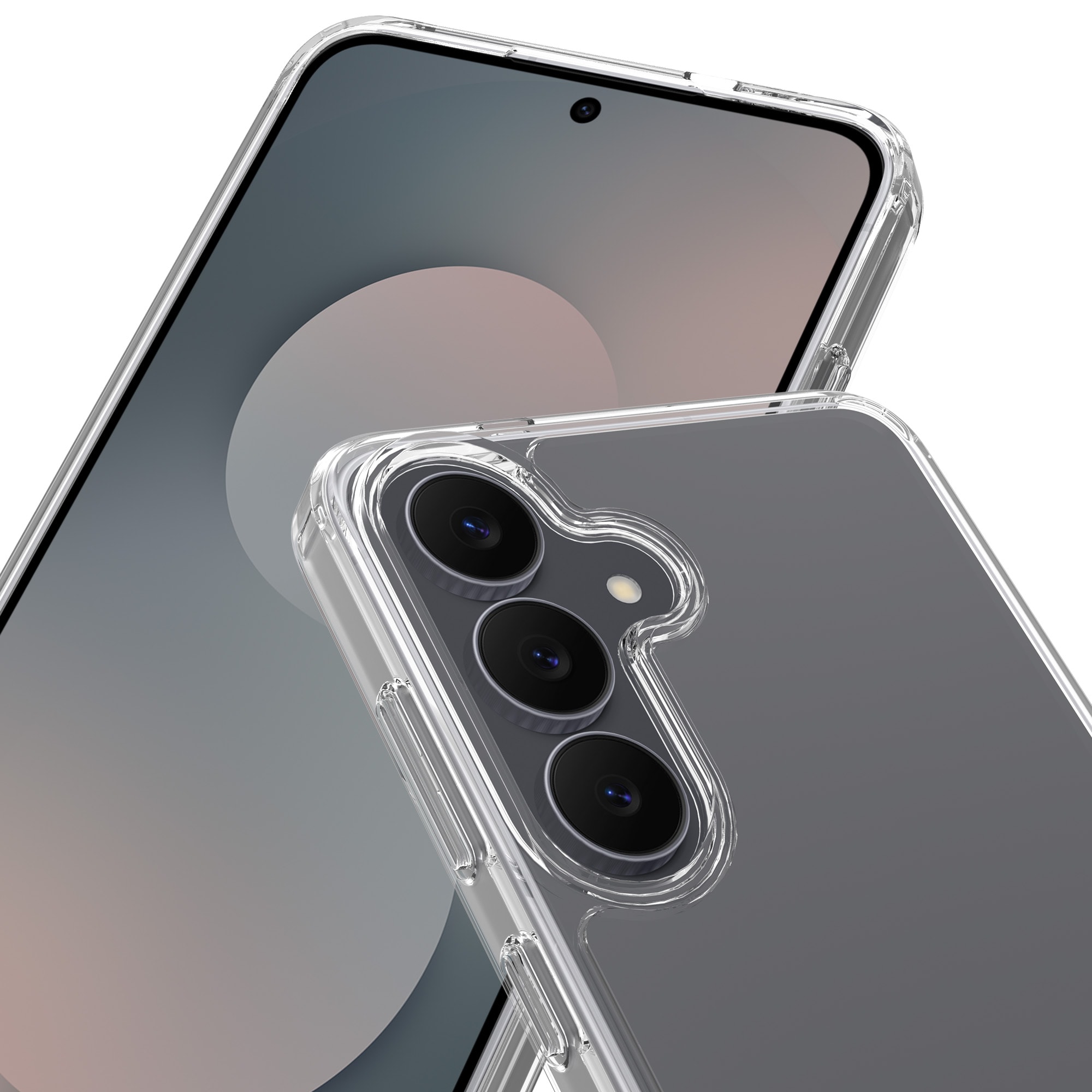 Samsung Galaxy S25 FE Crystal Hybrid-skal, Genomskinlig