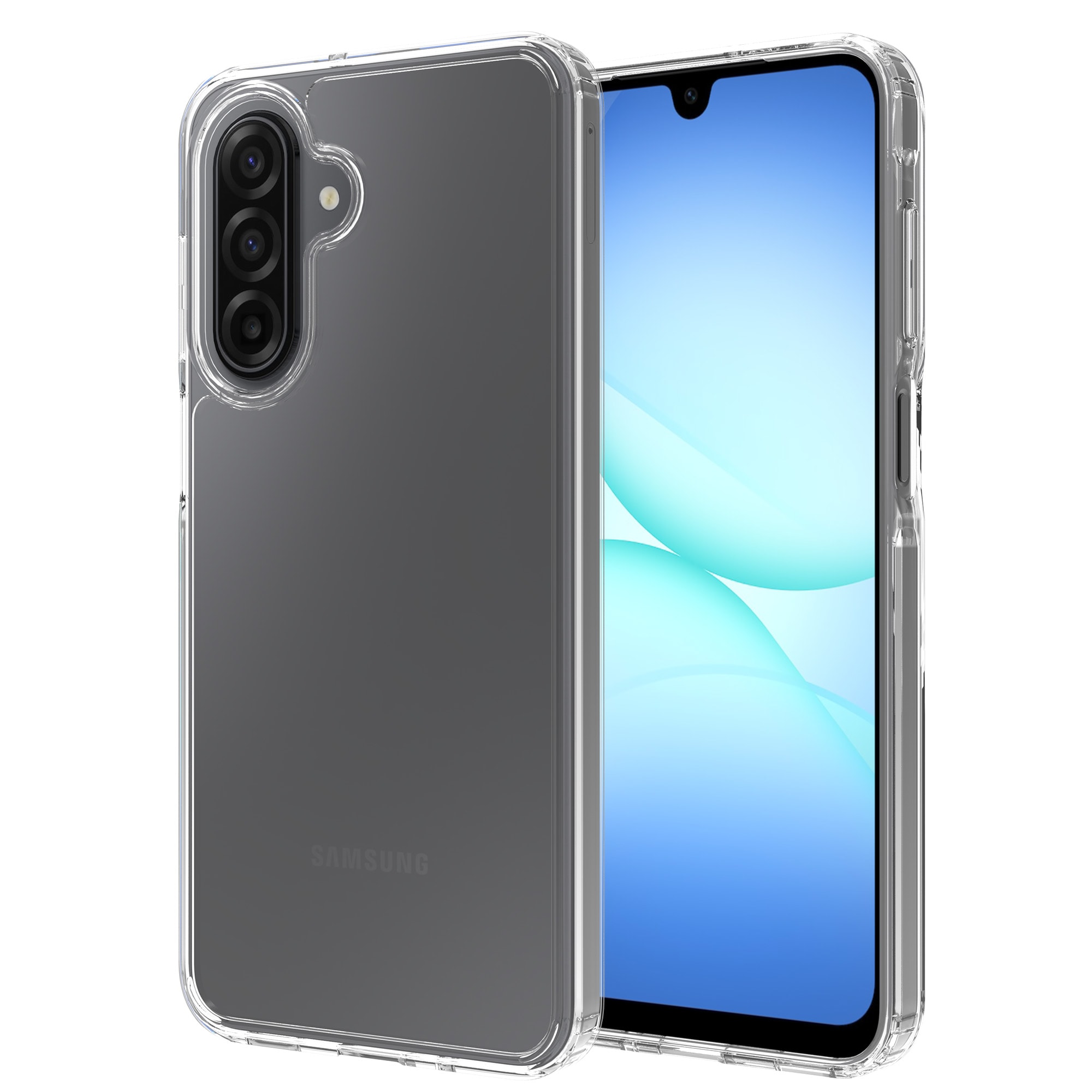 Samsung Galaxy A17 Crystal Hybrid-skal, Genomskinlig