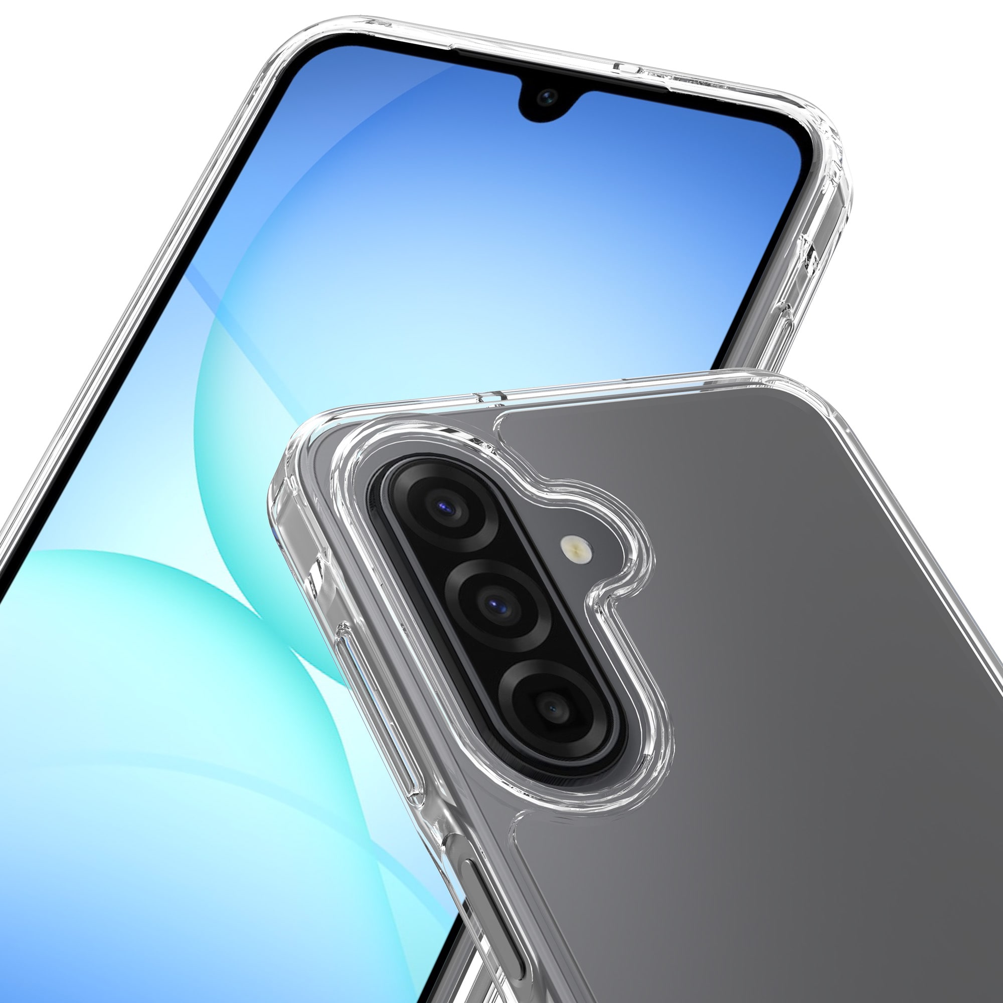 Samsung Galaxy A17 Crystal Hybrid-skal, Genomskinlig