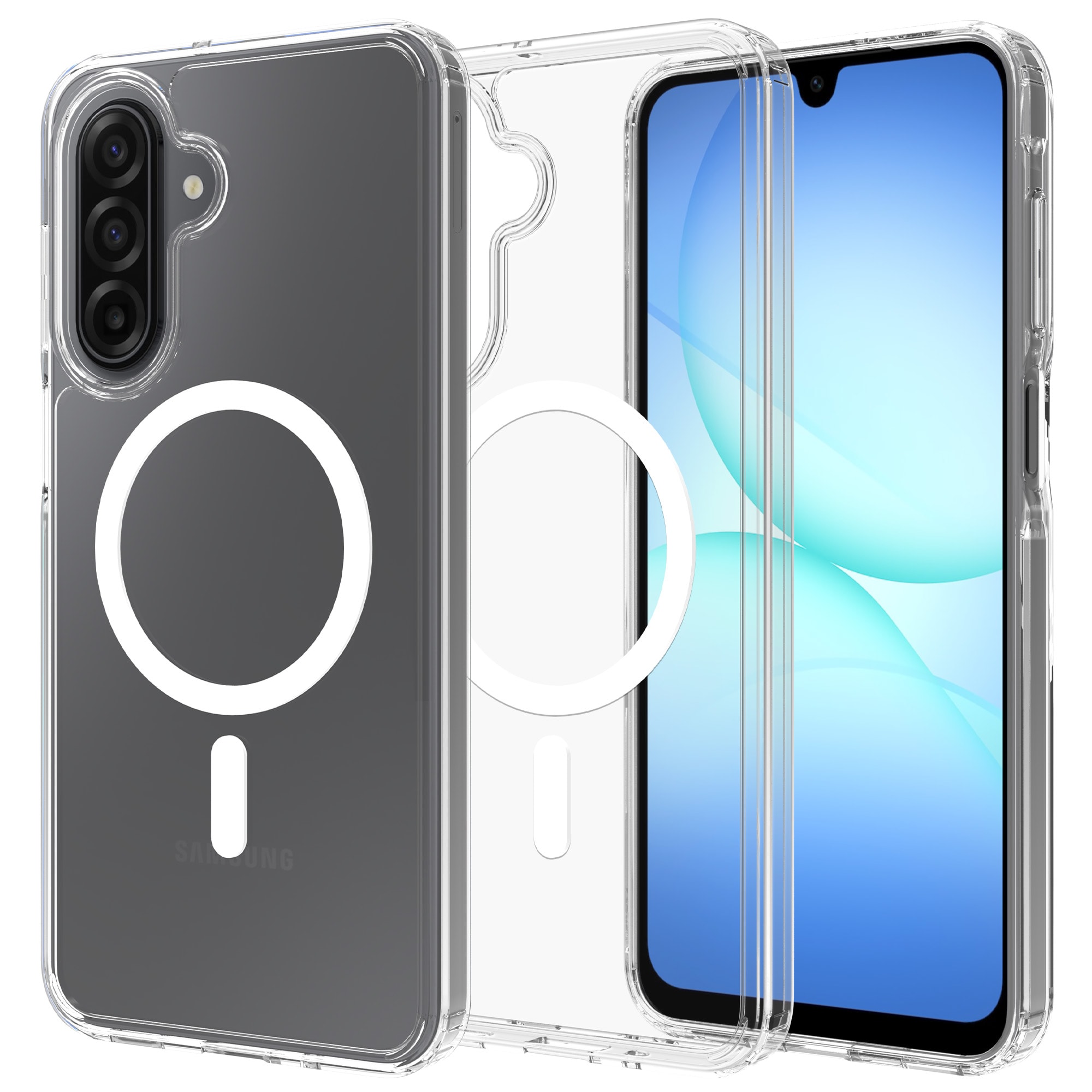 Samsung Galaxy A17 MagSafe Hybrid-skal, Genomskinlig