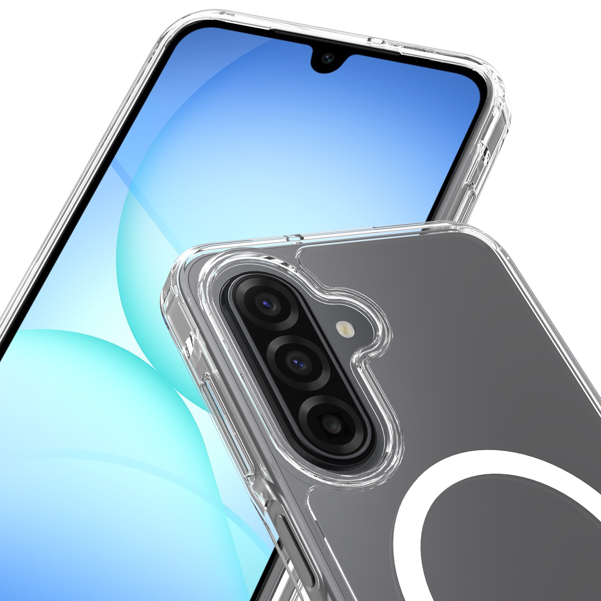 Samsung Galaxy A17 MagSafe Hybrid-skal, Genomskinlig