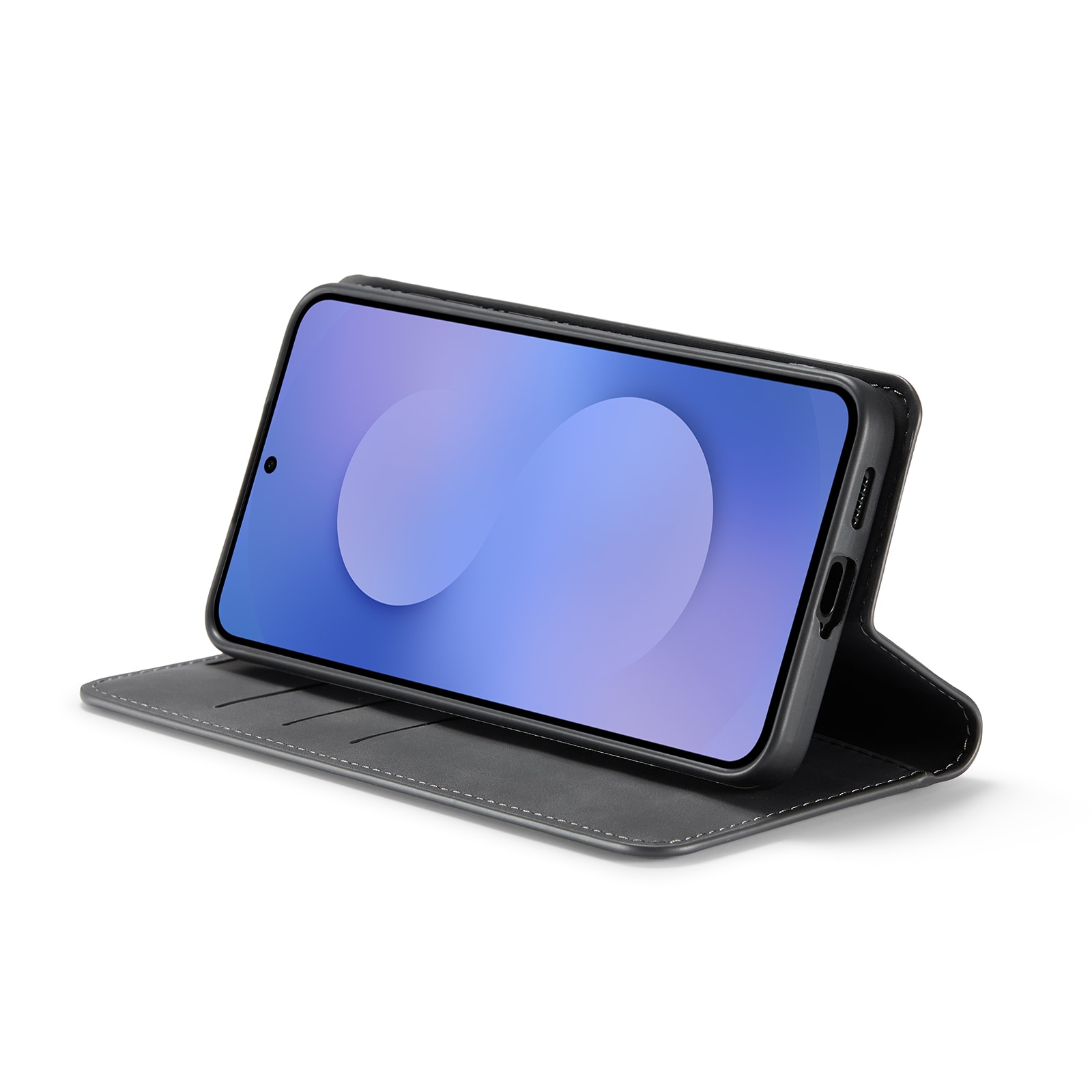 Samsung Galaxy S25 FE Slimmat fodral med kortfack, Svart