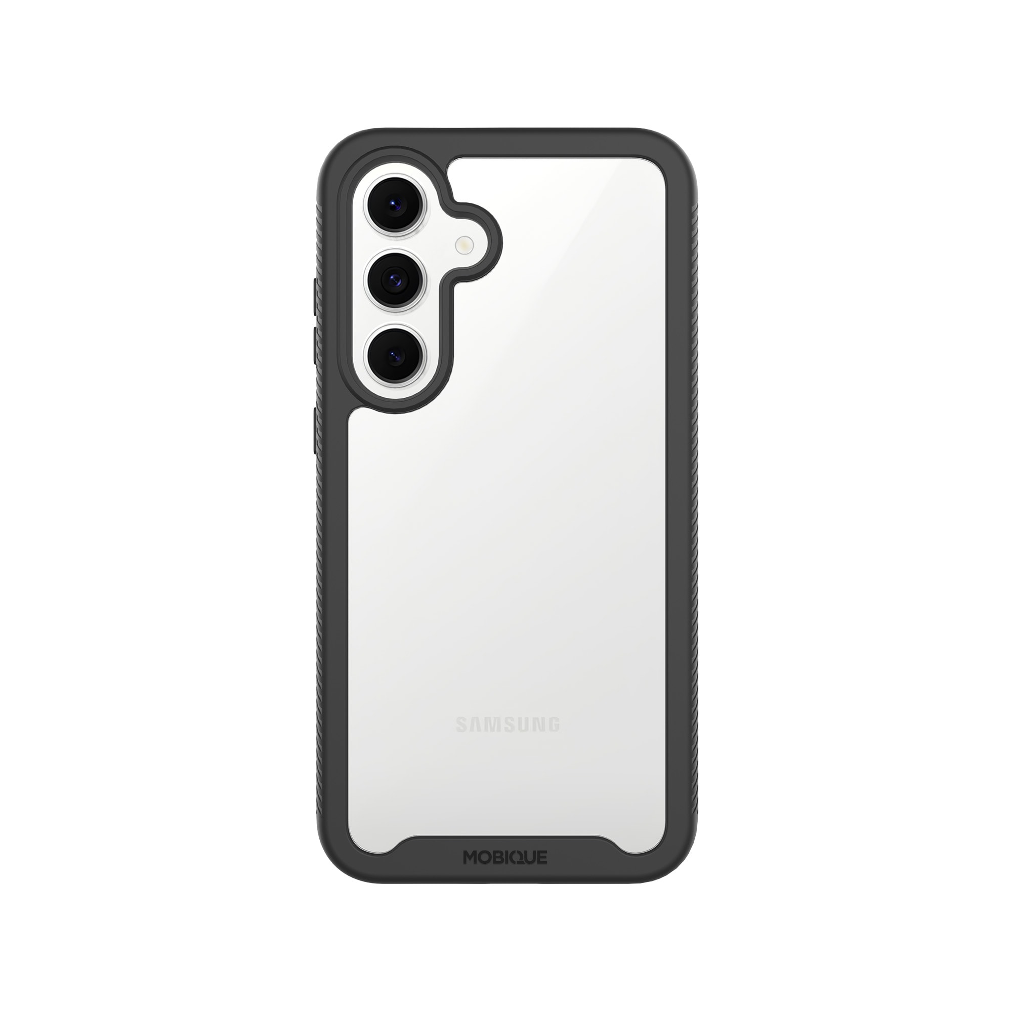 Samsung Galaxy S25 FE Mobilskal Full Protection, Svart/transparent