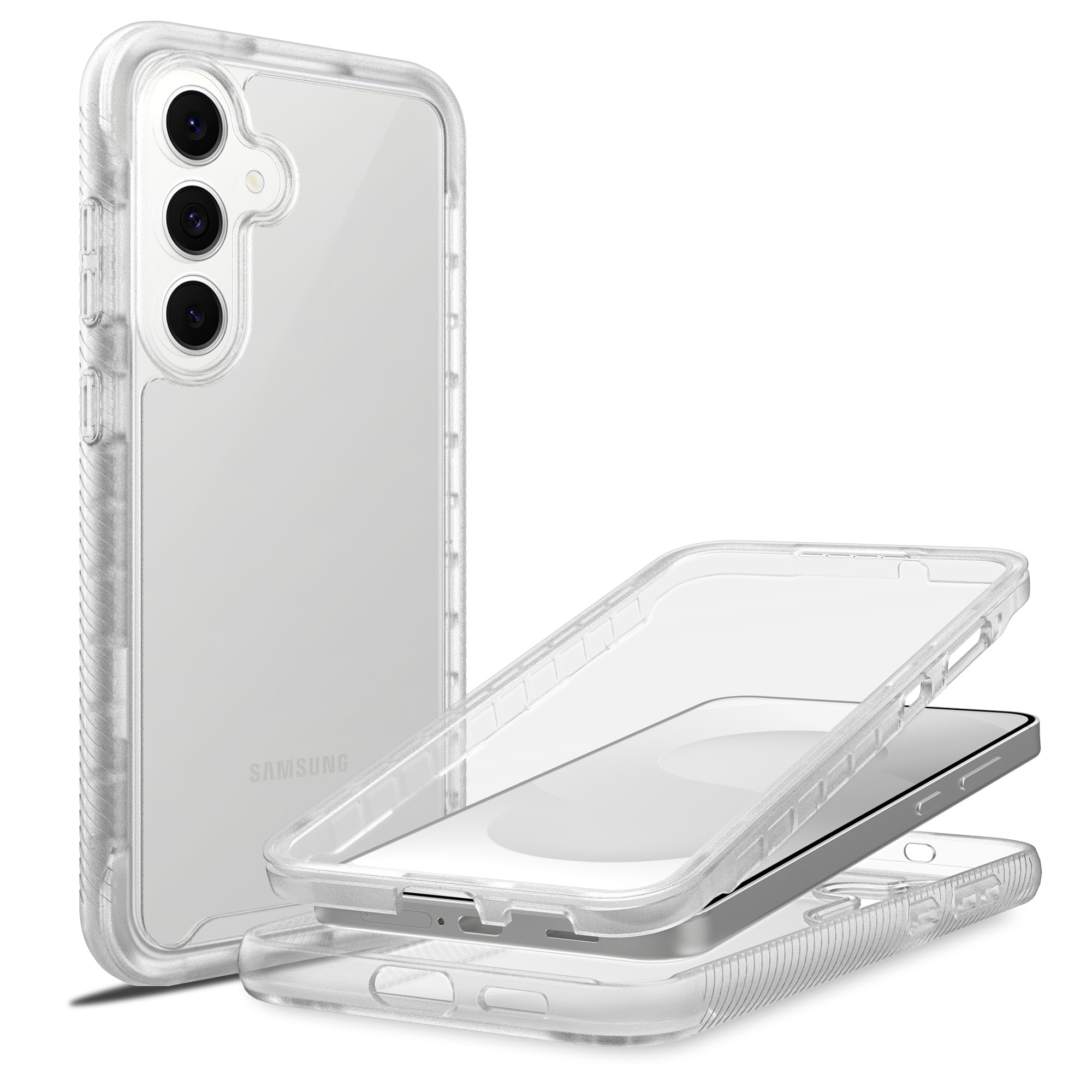 Samsung Galaxy S25 FE Mobilskal Full Protection, Genomskinlig
