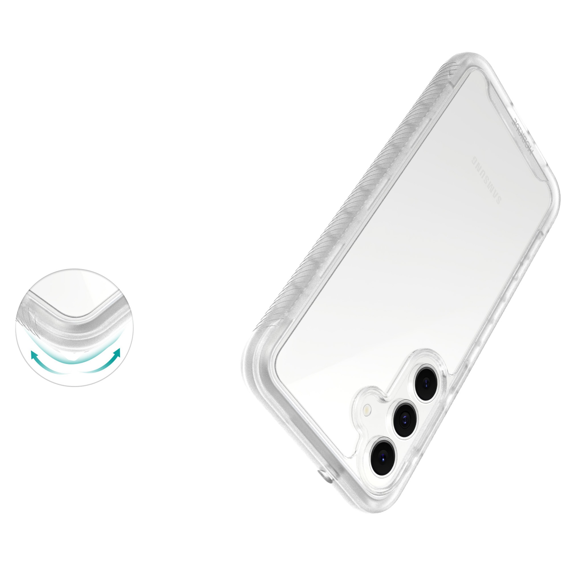 Samsung Galaxy S25 FE Mobilskal Full Protection, Genomskinlig