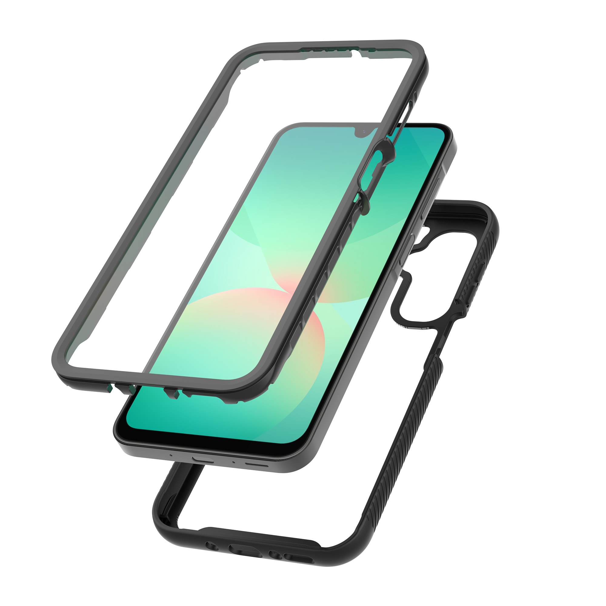 Samsung Galaxy A17 Mobilskal Full Protection, Svart/transparent
