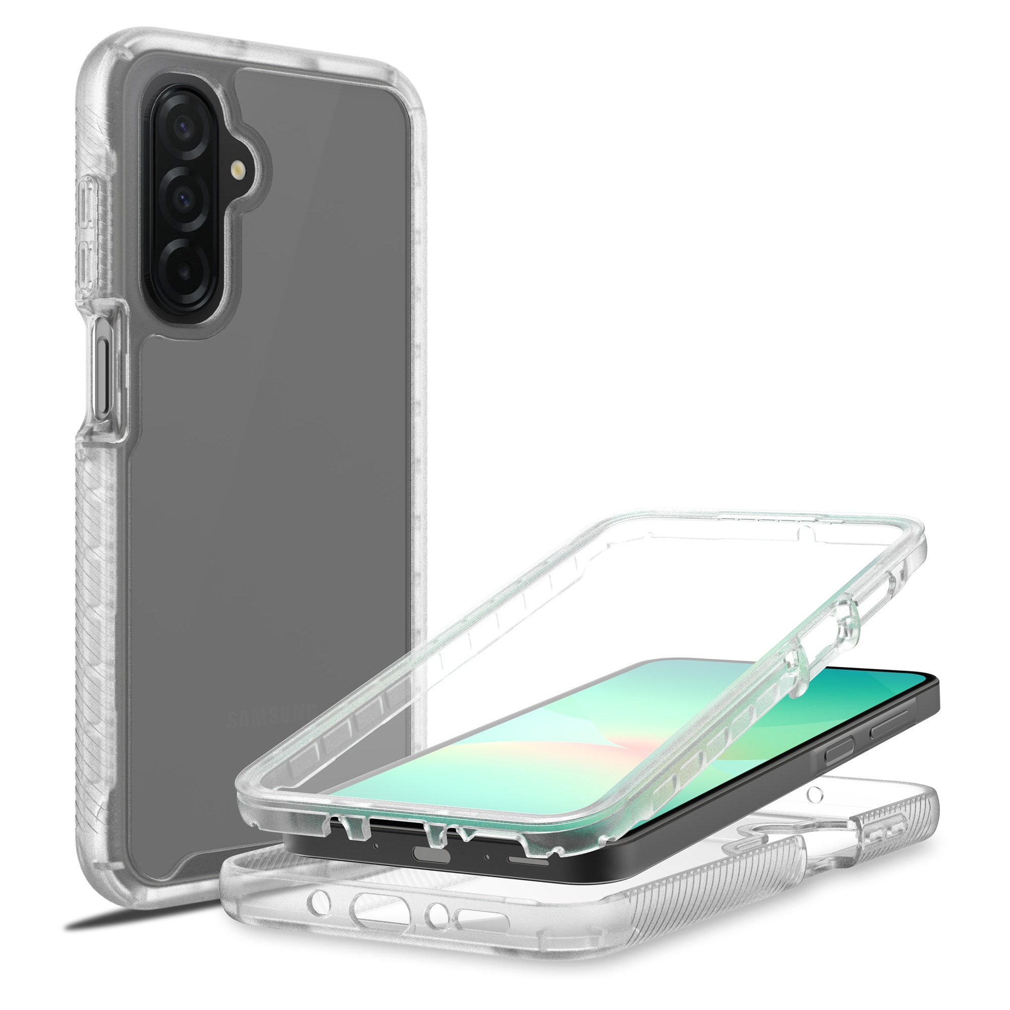 Samsung Galaxy A17 Mobilskal Full Protection, Genomskinlig