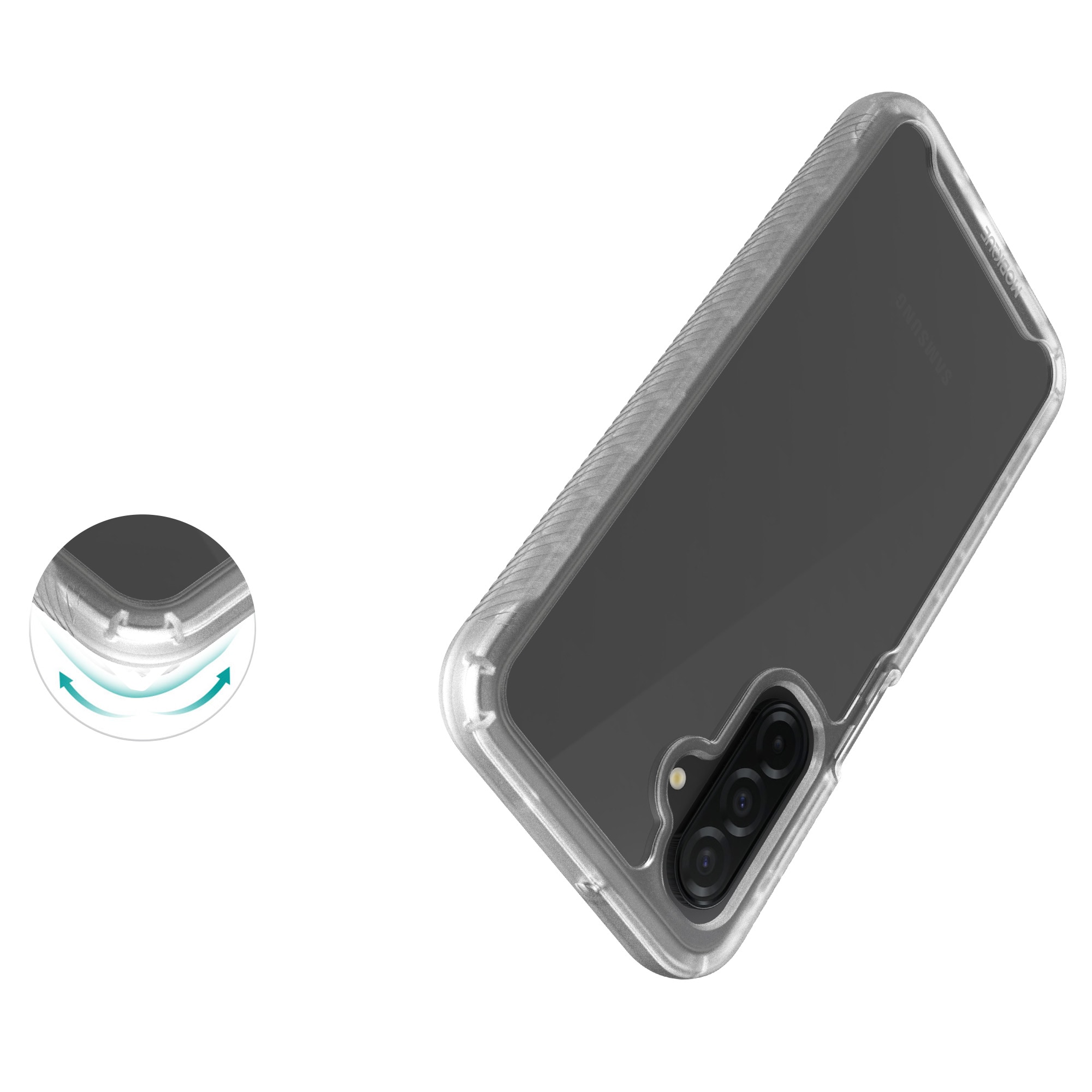 Samsung Galaxy A17 Mobilskal Full Protection, Genomskinlig