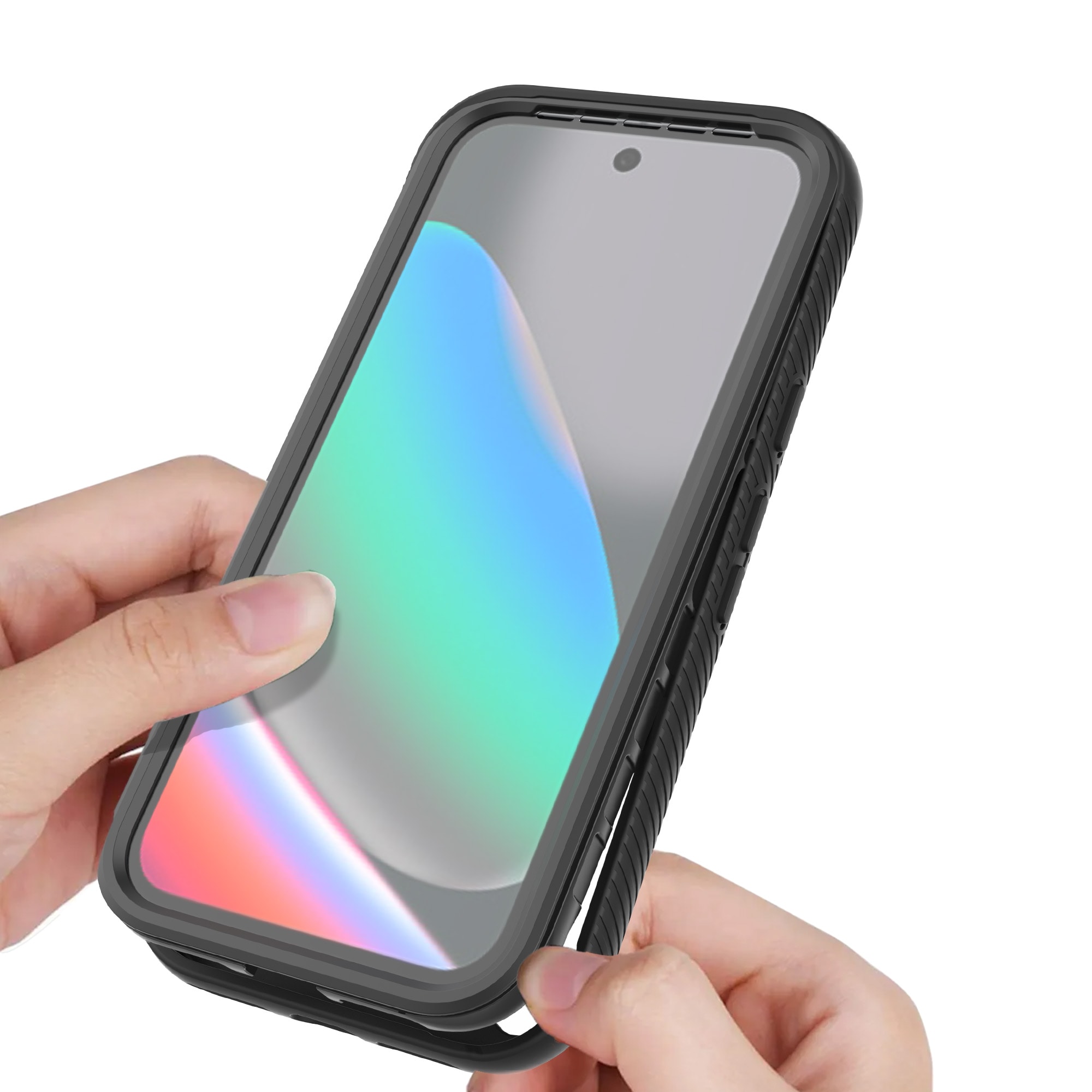 Google Pixel 10 Pro Mobilskal Magnetisk Full Protection, Svart/transparent