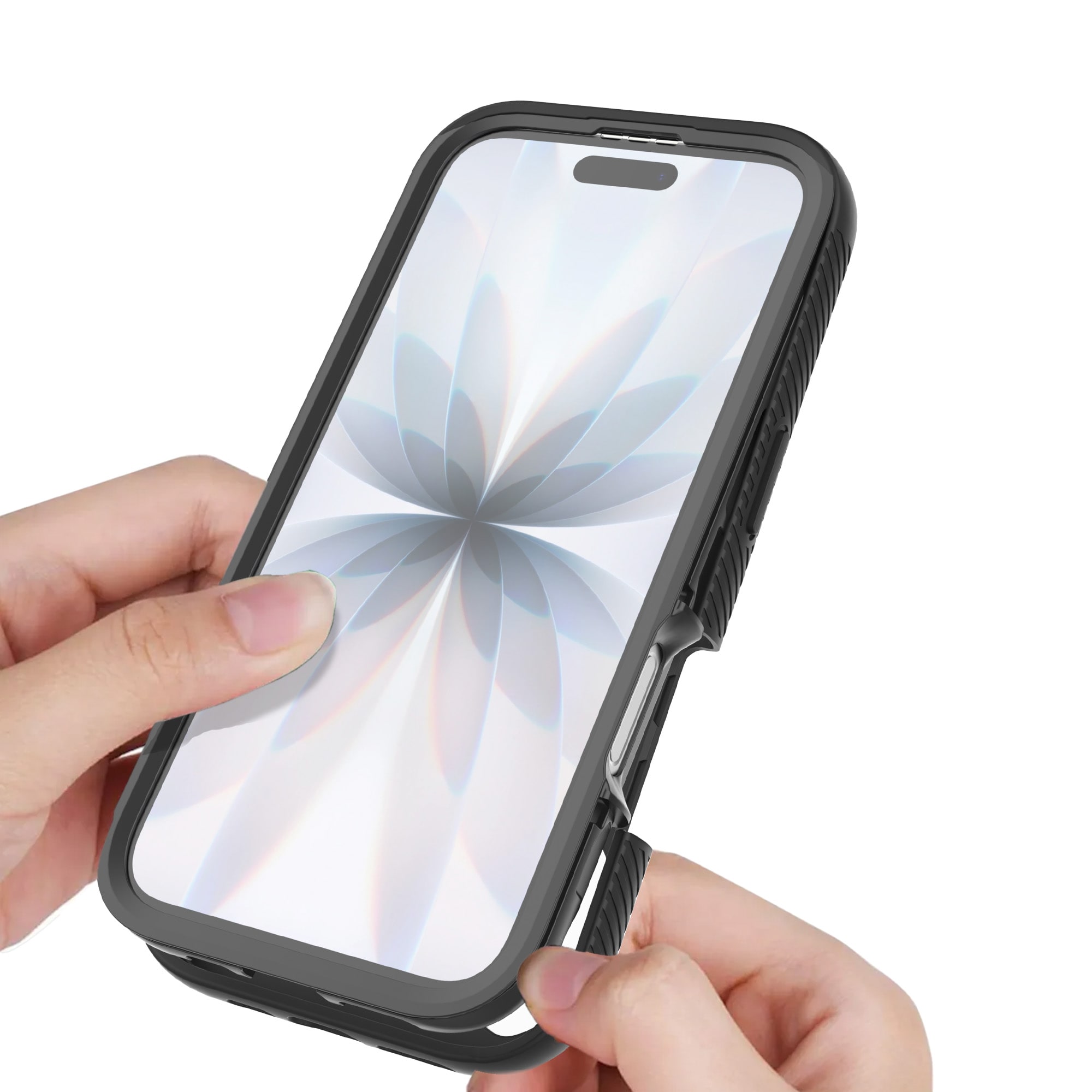 iPhone 17 Mobilskal Magnetisk Full Protection, Svart/transparent