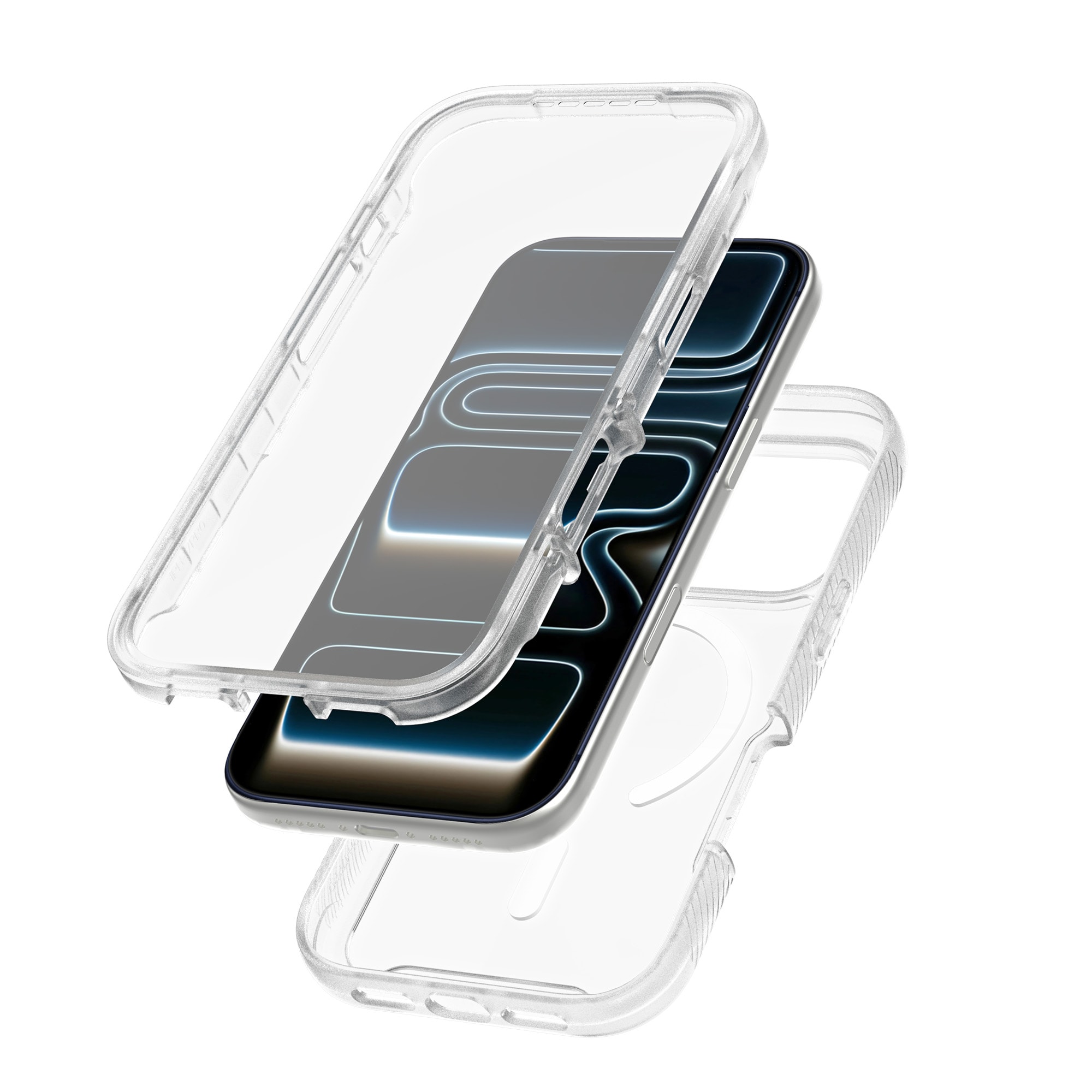 iPhone 17 Pro Mobilskal Magnetisk Full Protection, Genomskinlig
