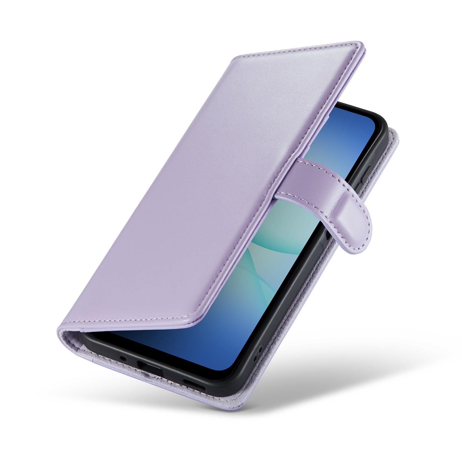 Samsung Galaxy A17 Plånboksfodral i Äkta Läder, Lila