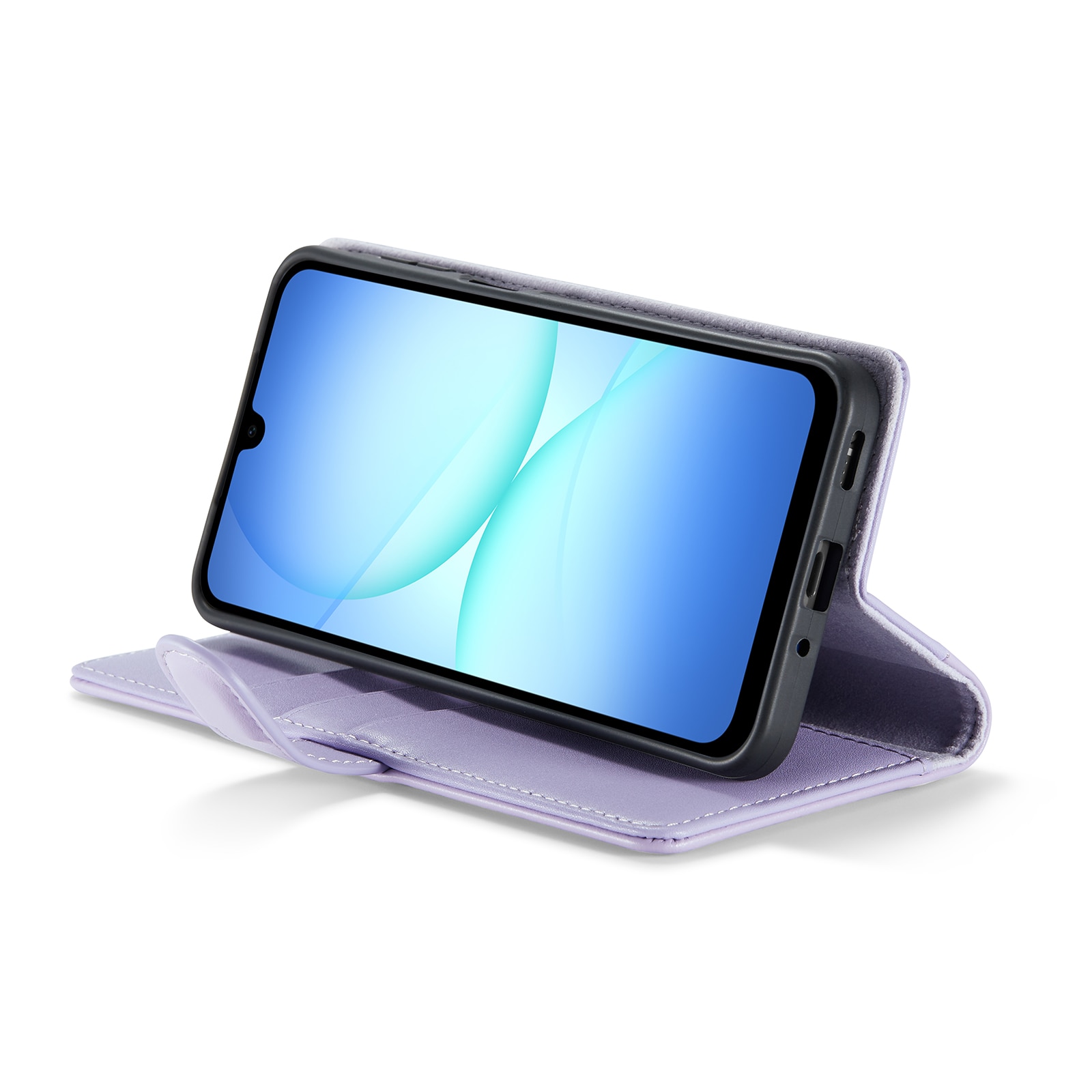 Samsung Galaxy A17 Plånboksfodral i Äkta Läder, Lila