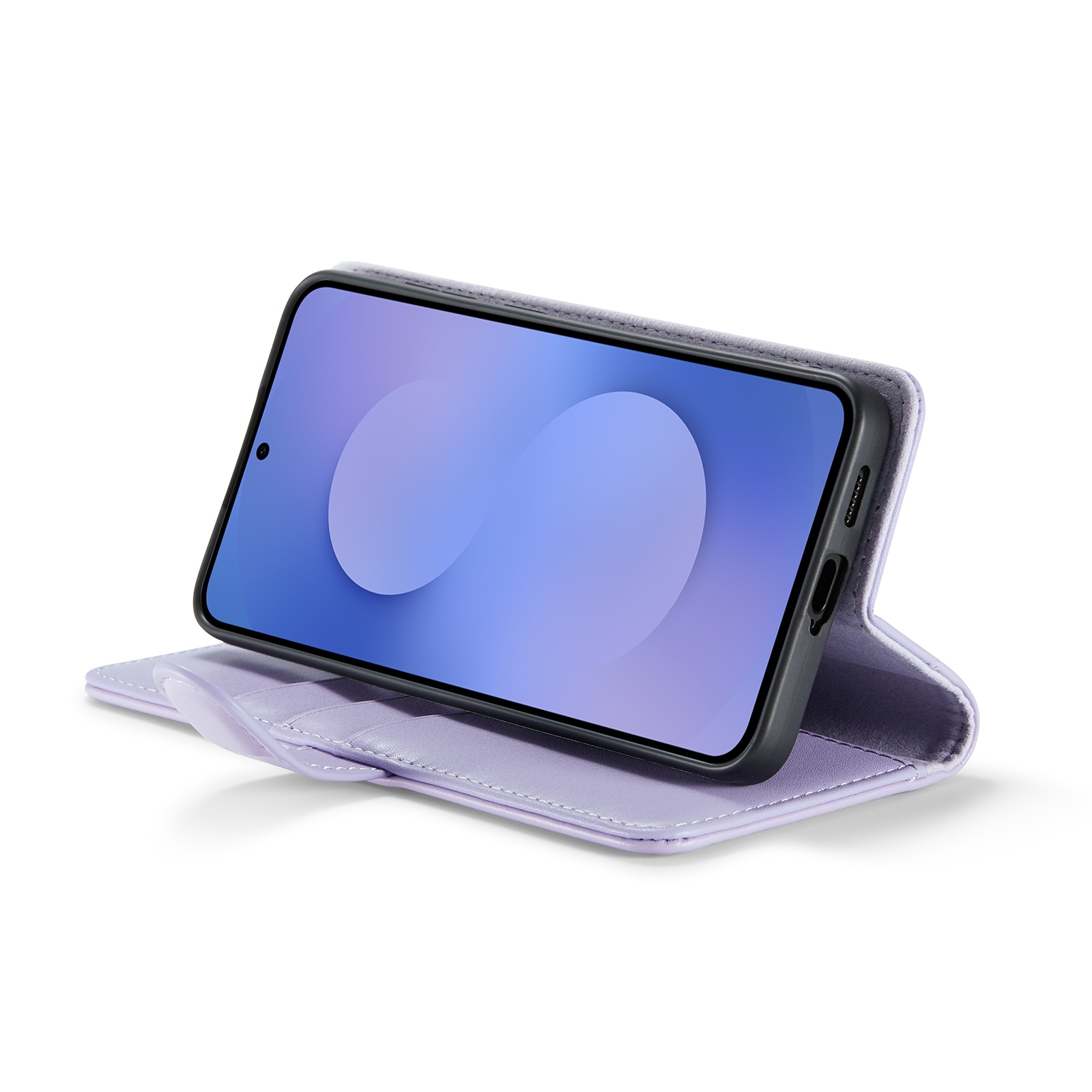 Samsung Galaxy S25 FE Plånboksfodral i Äkta Läder, Lila