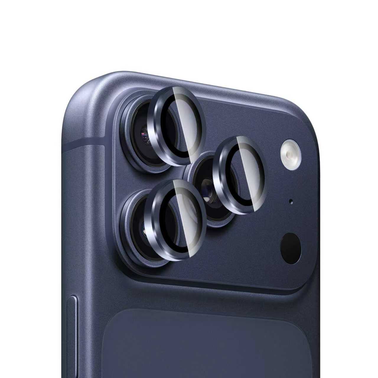 Linsskydd Metall iPhone 17 Pro Max, Blå
