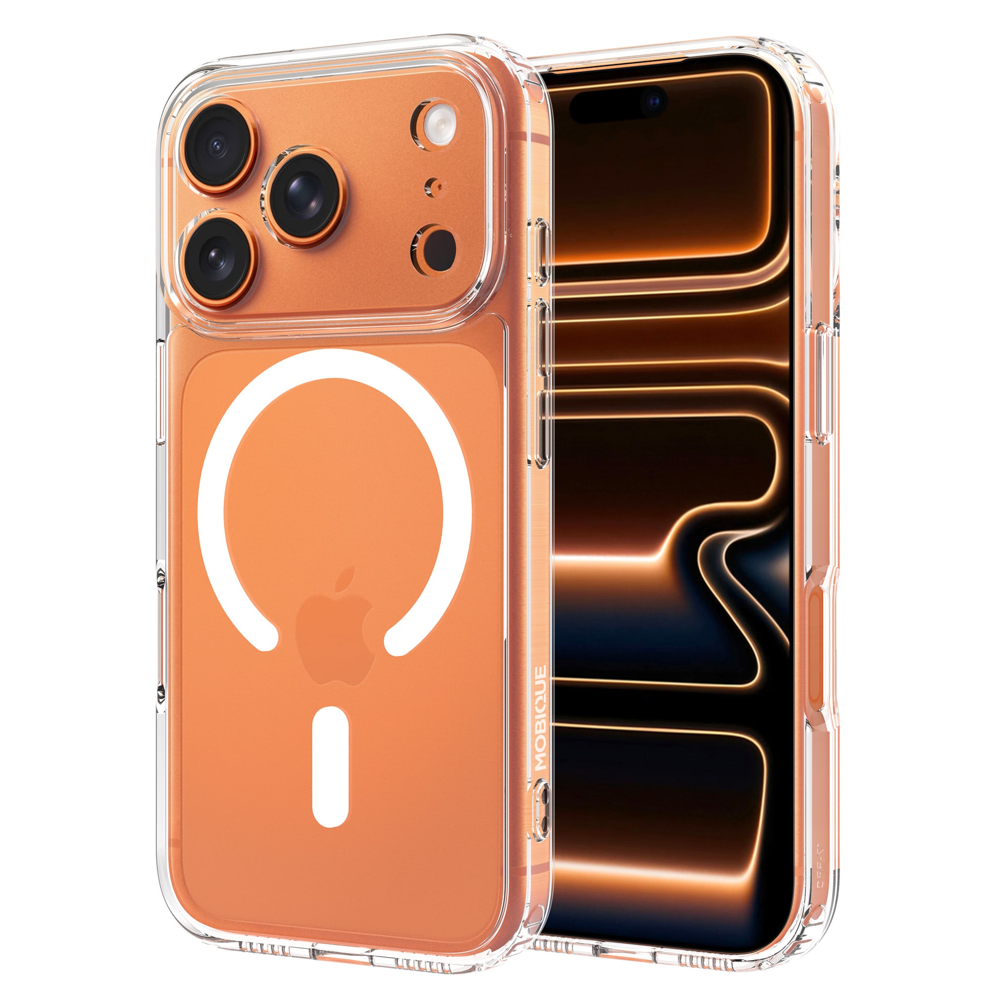 iPhone 17 Pro Max MagSafe Hybrid-skal, Genomskinlig