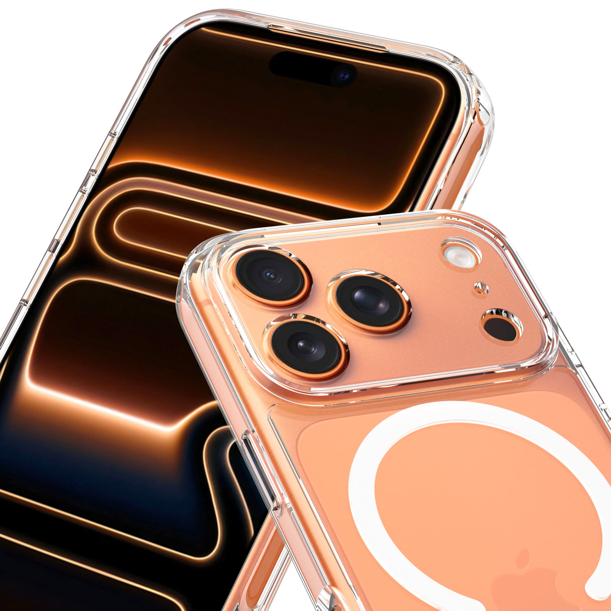 iPhone 17 Pro Max MagSafe Hybrid-skal, Genomskinlig