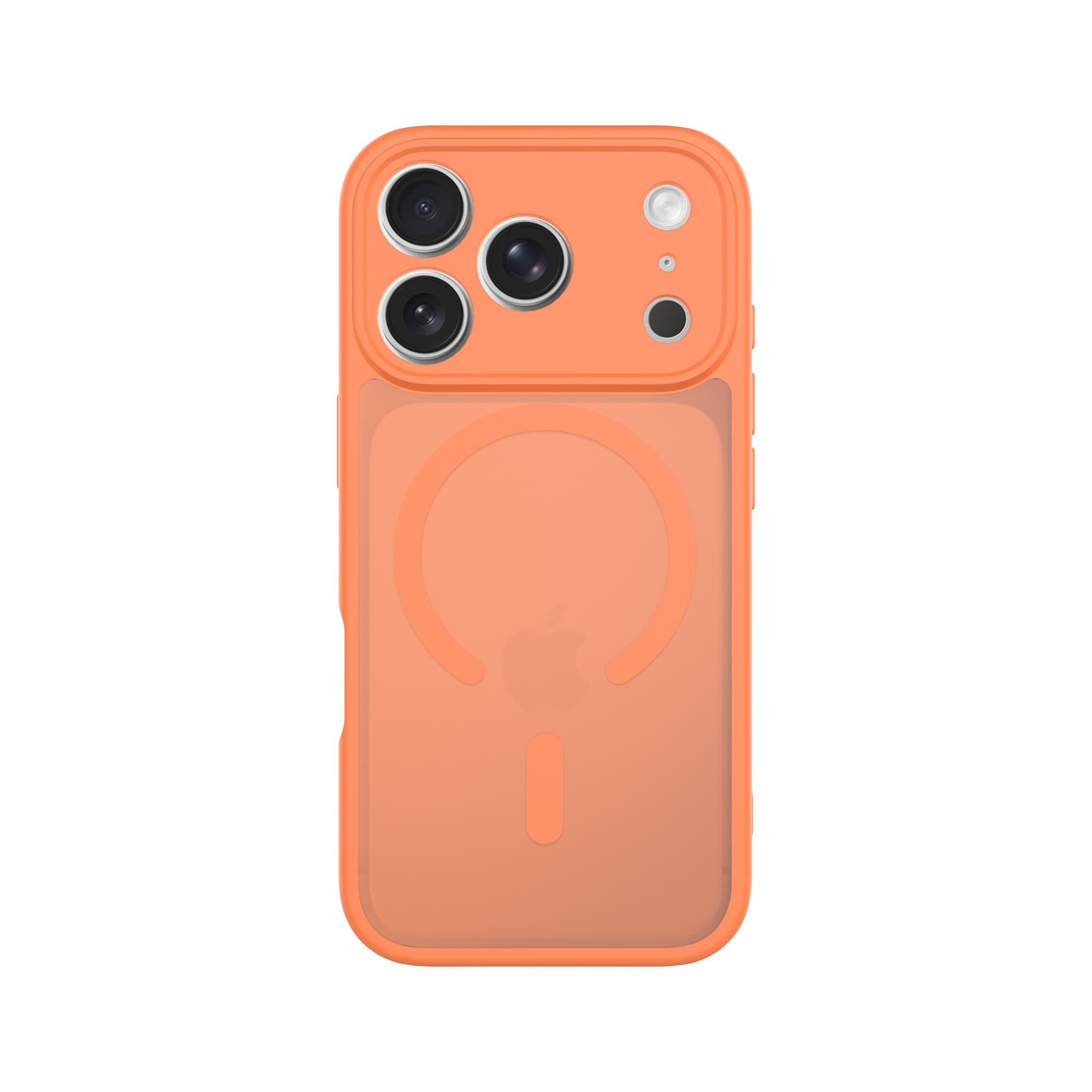 iPhone 17 Pro Max Hybrid-skal Magnetisk, Frosted Orange