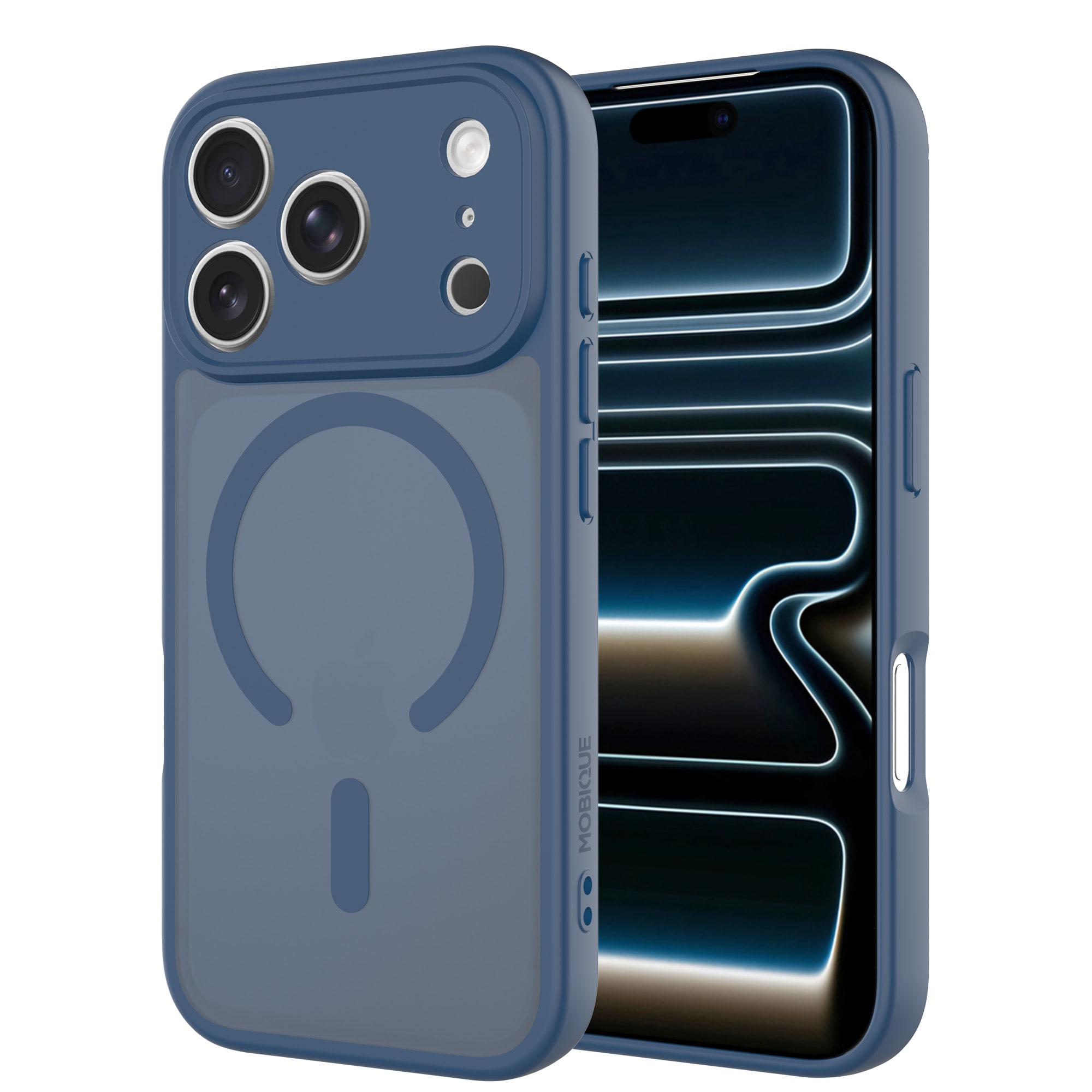 iPhone 17 Pro Hybrid-skal Magnetisk, Dark Blue