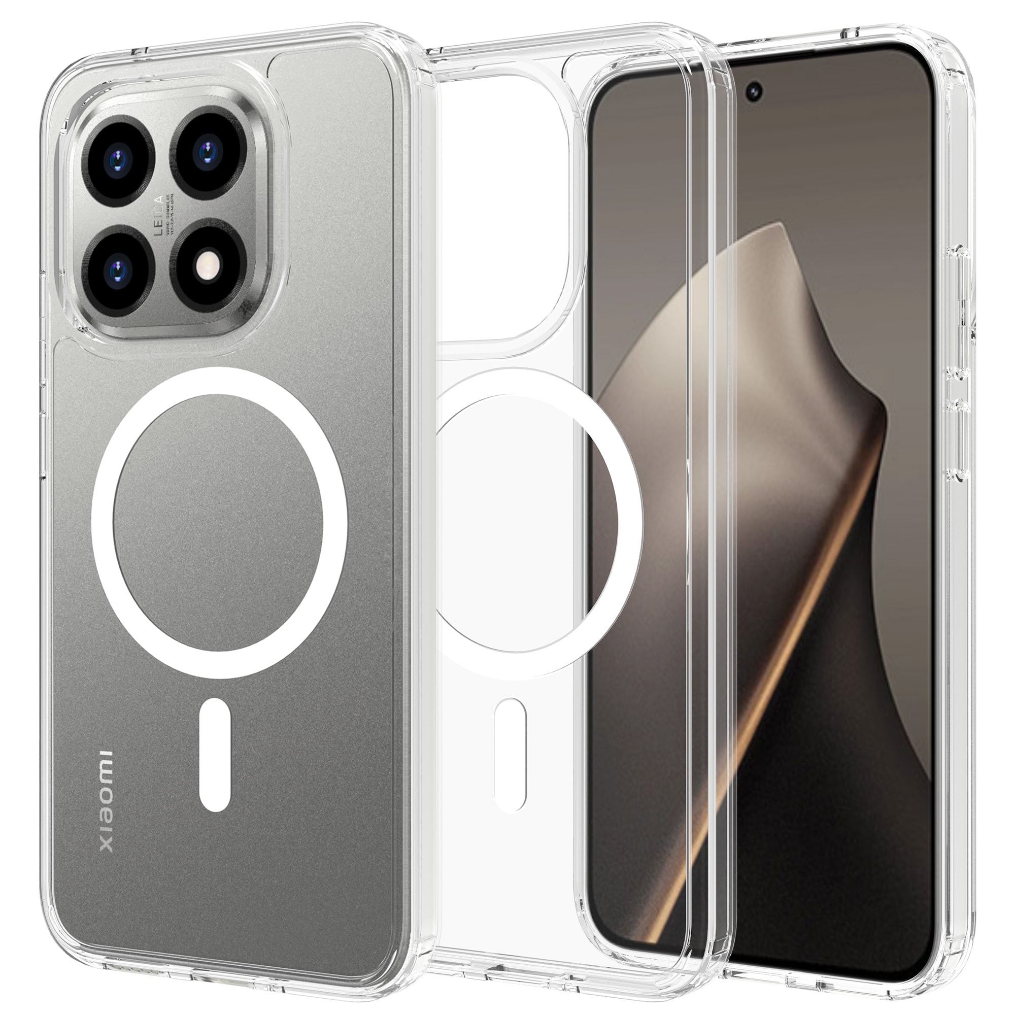 Xiaomi 15T MagSafe Hybrid-skal, Genomskinlig