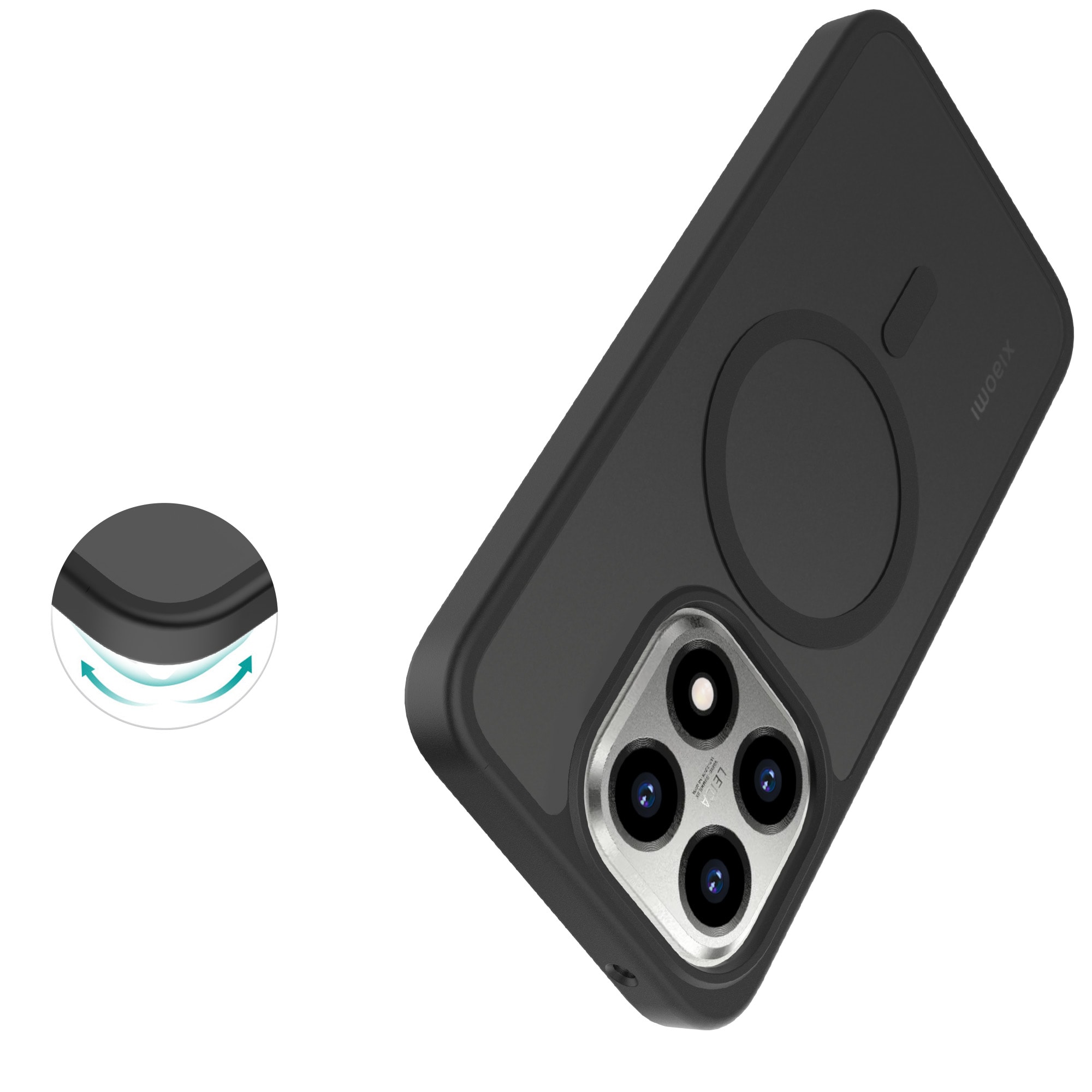 Xiaomi 15T Hybrid-skal Magnetisk, Frosted Black