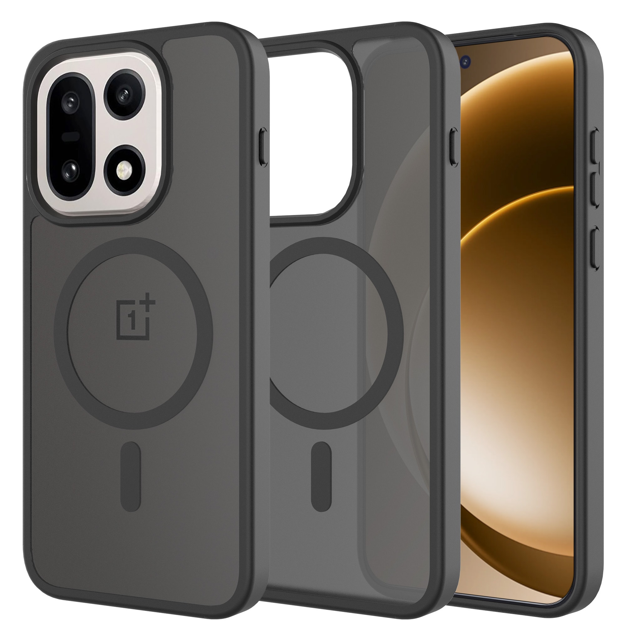 OnePlus 15 Hybrid-skal Magnetisk, Frosted Black
