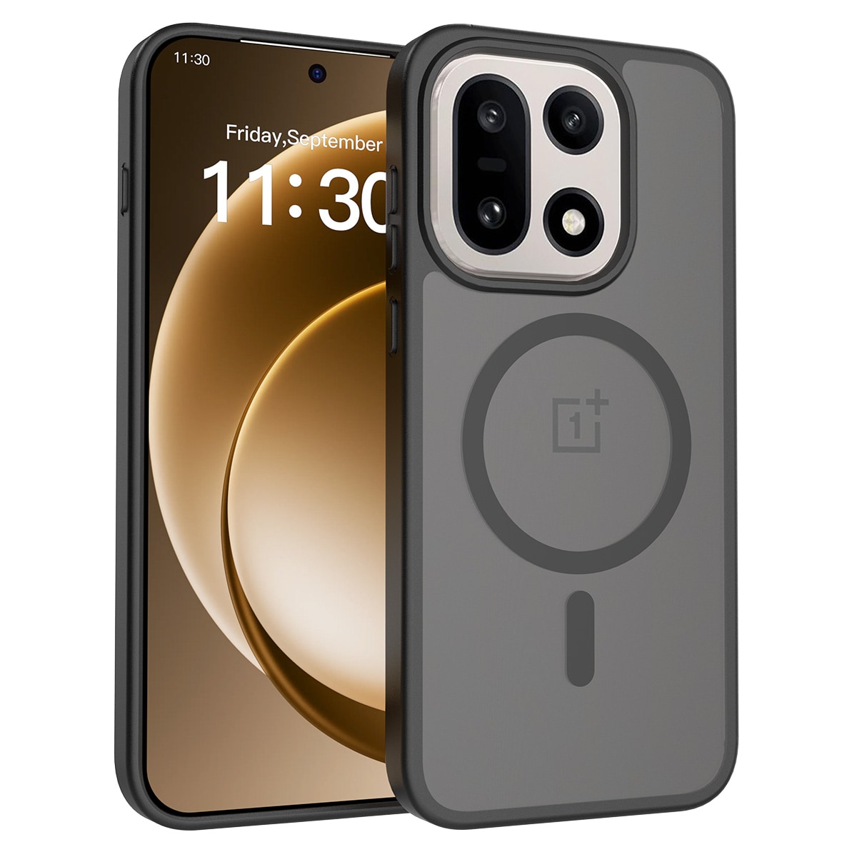  OnePlus 15 Hybrid-skal Magnetisk, Frosted Black