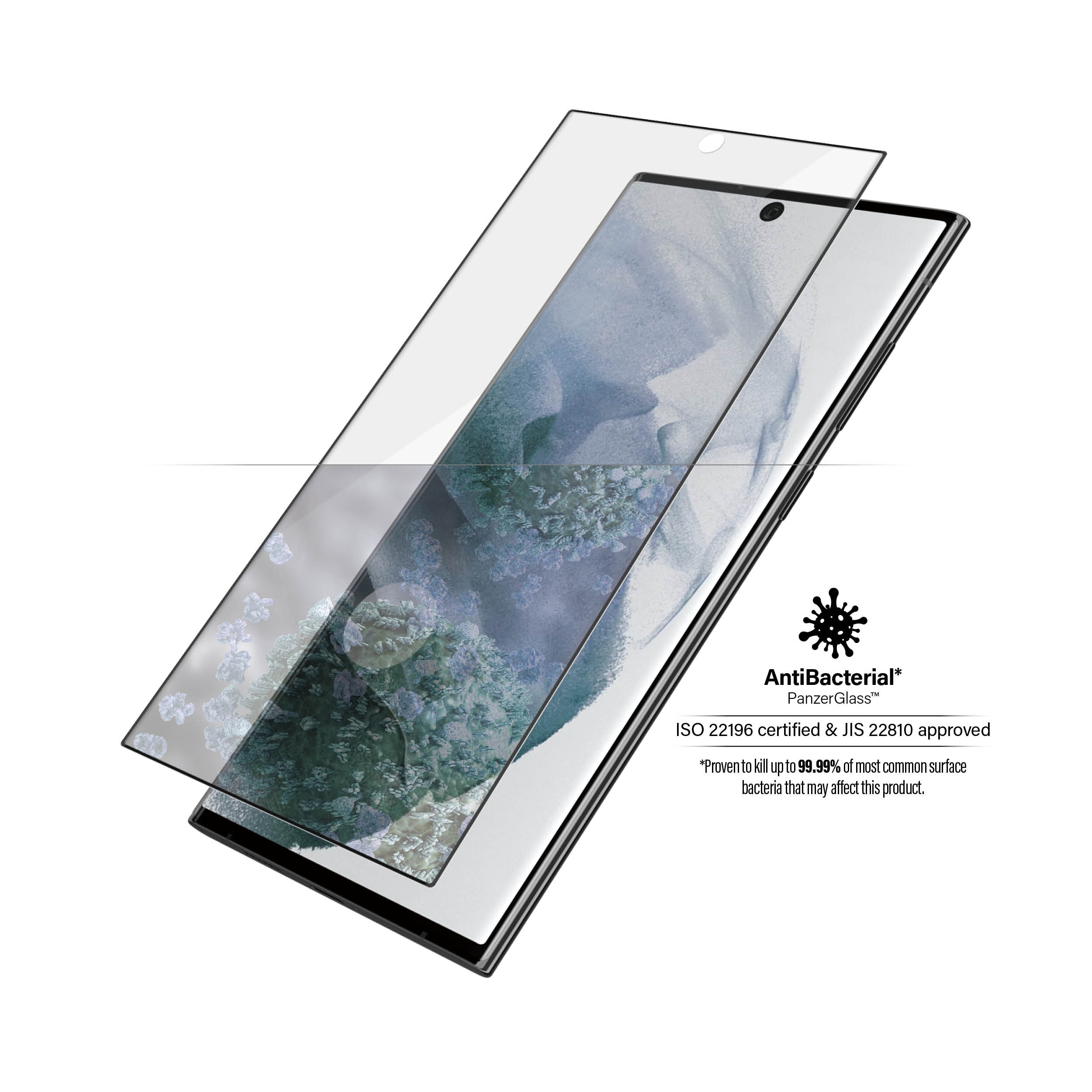 Samsung Galaxy S22 Ultra Skärmskydd i reptåligt härdat glas - Ultra Wide Fit