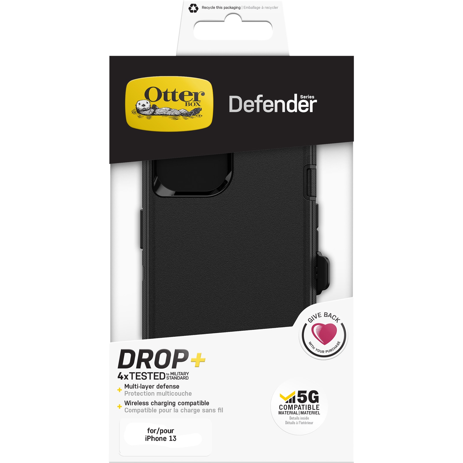iPhone 13 Mini Defender - Robust mobilskal med hög skyddsfaktor, svart