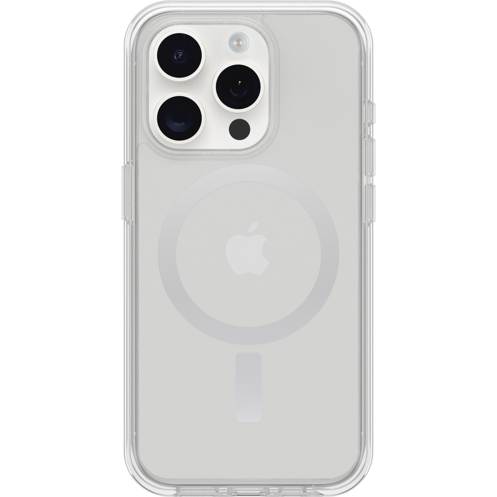 iPhone 15 Pro Stöttåligt MagSafe-skal Symmetry Plus, Genomskinlig