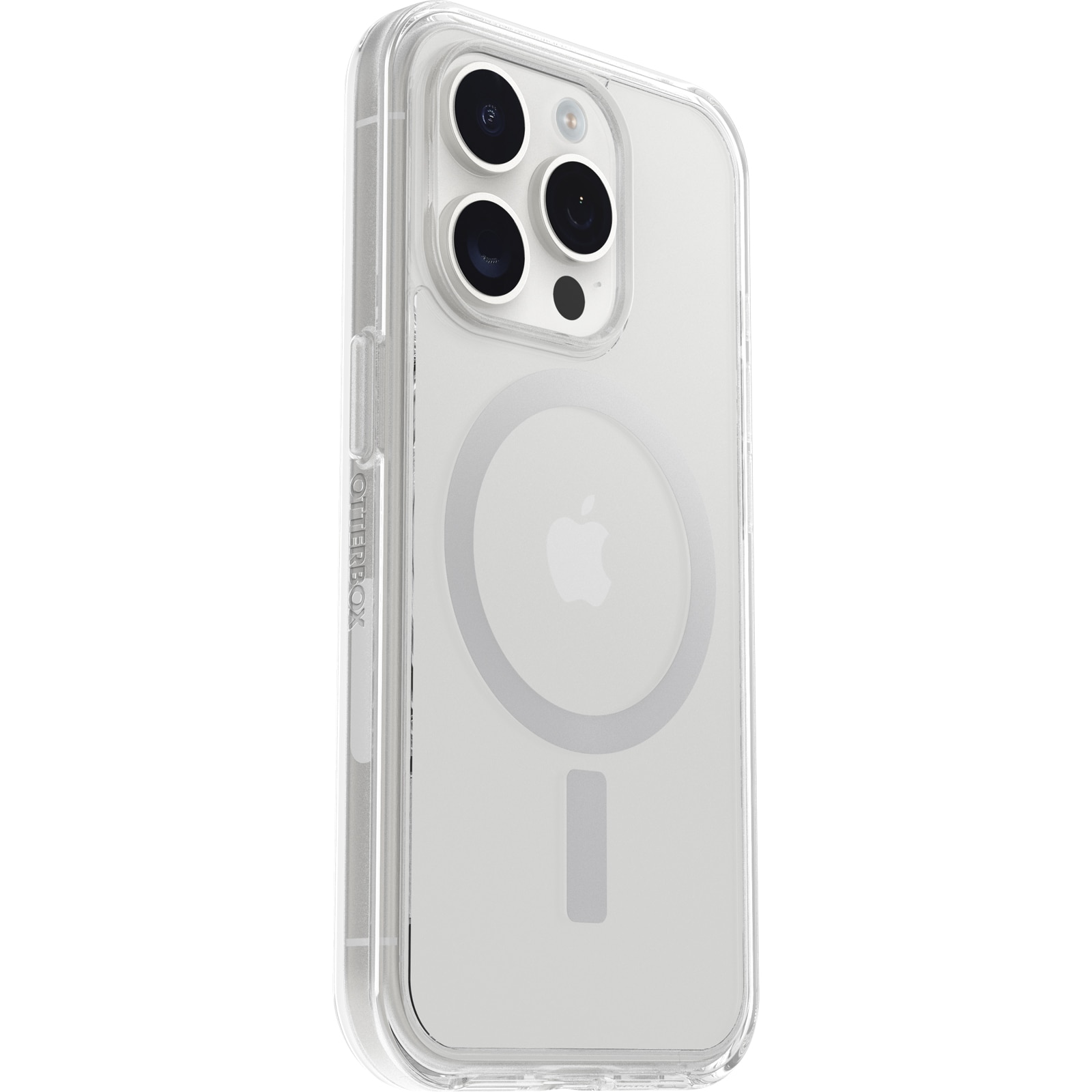 iPhone 15 Pro Stöttåligt MagSafe-skal Symmetry Plus, genomskinlig