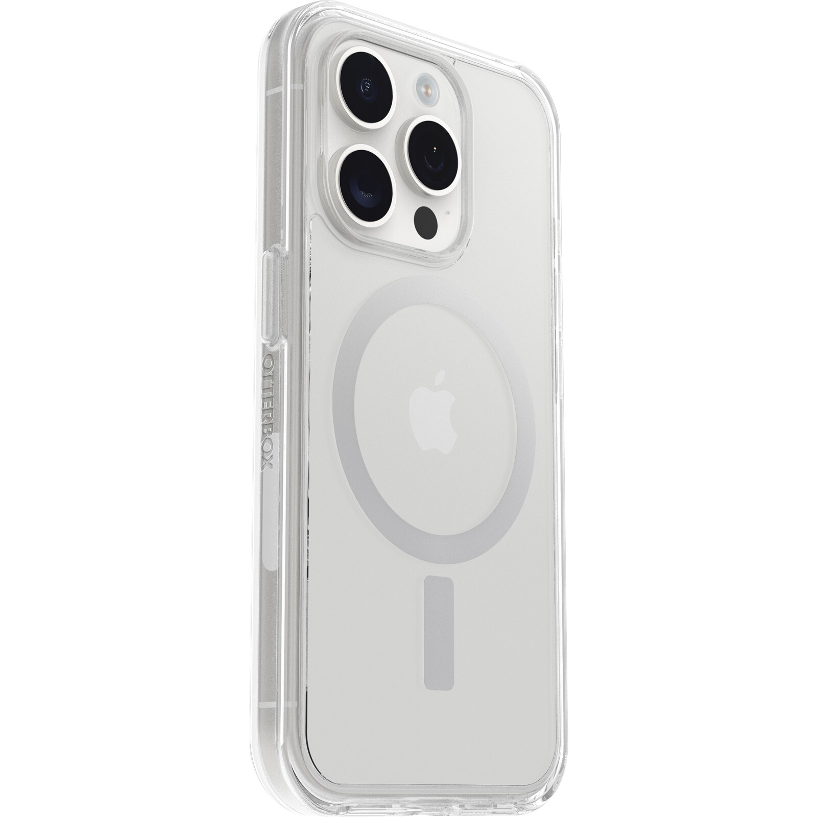 iPhone 15 Pro Stöttåligt MagSafe-skal Symmetry Plus, Genomskinlig