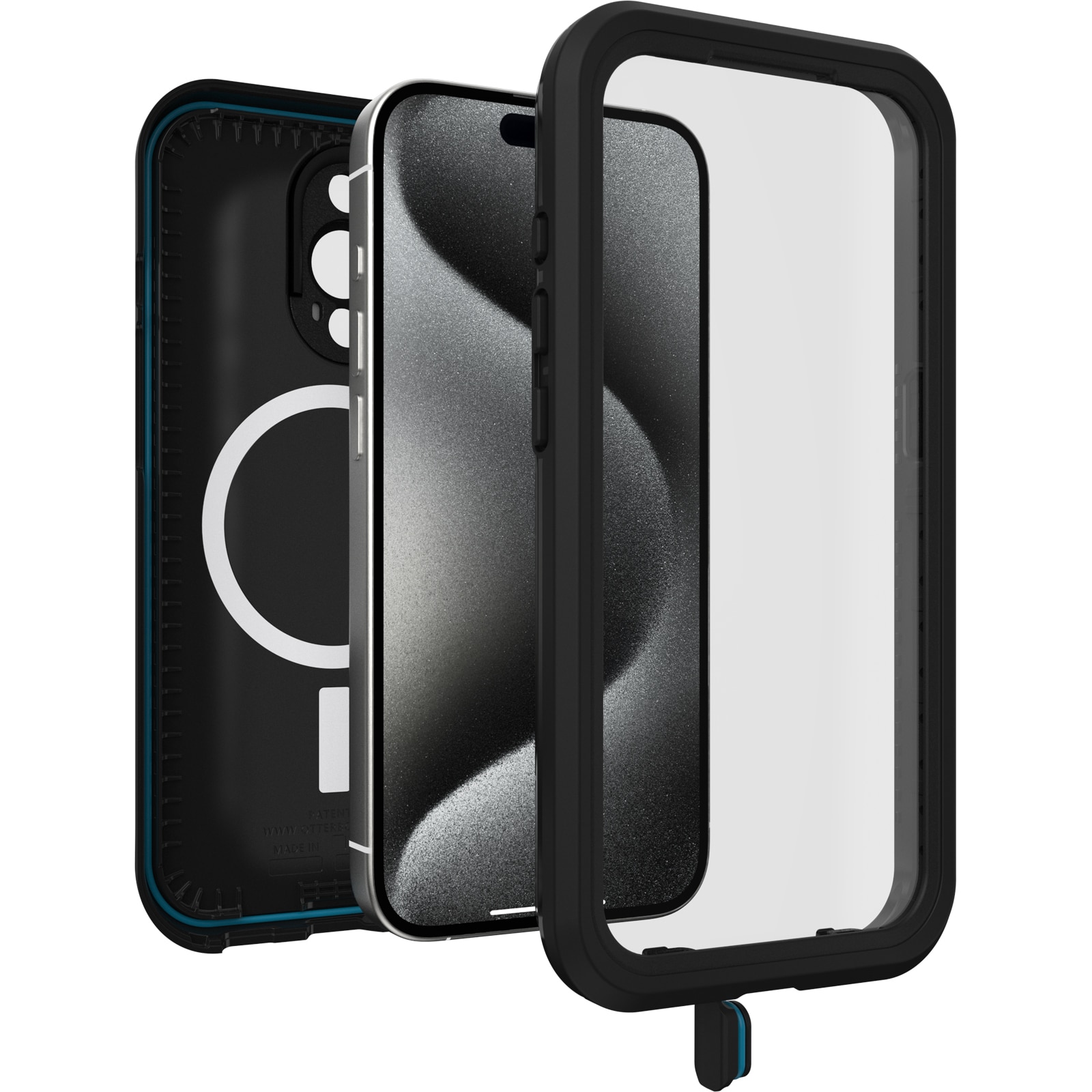 iPhone 15 Pro FRE Mobilskal med MagSafe och Maximalt skydd, svart