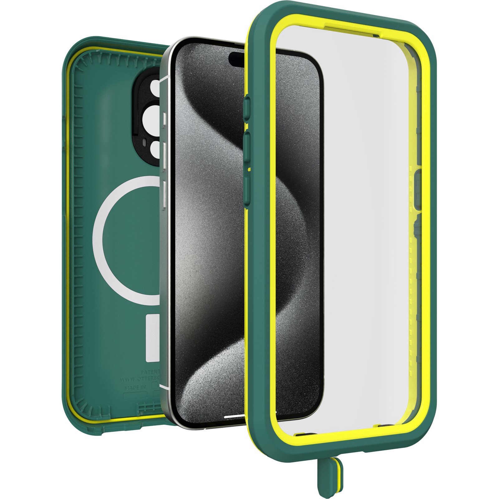 iPhone 15 Pro  FRE Mobilskal med MagSafe och Maximalt skydd, Grön