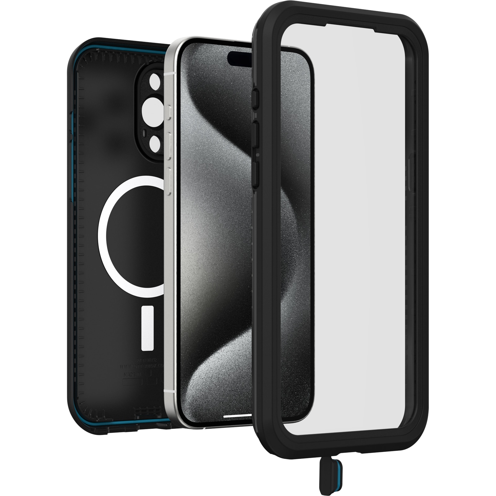 iPhone 15 Pro Max FRE Mobilskal med MagSafe och Maximalt skydd, svart