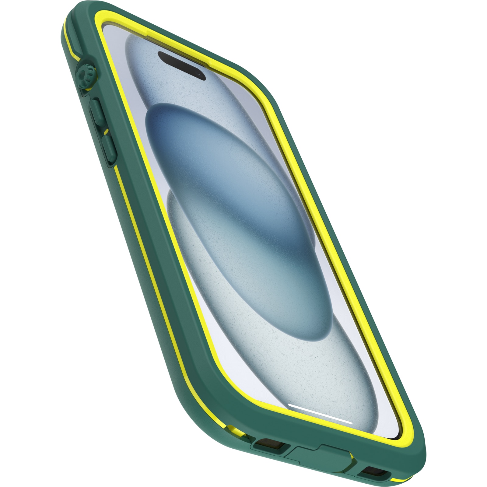 iPhone 15 FRE Mobilskal med MagSafe och Maximalt skydd, grön