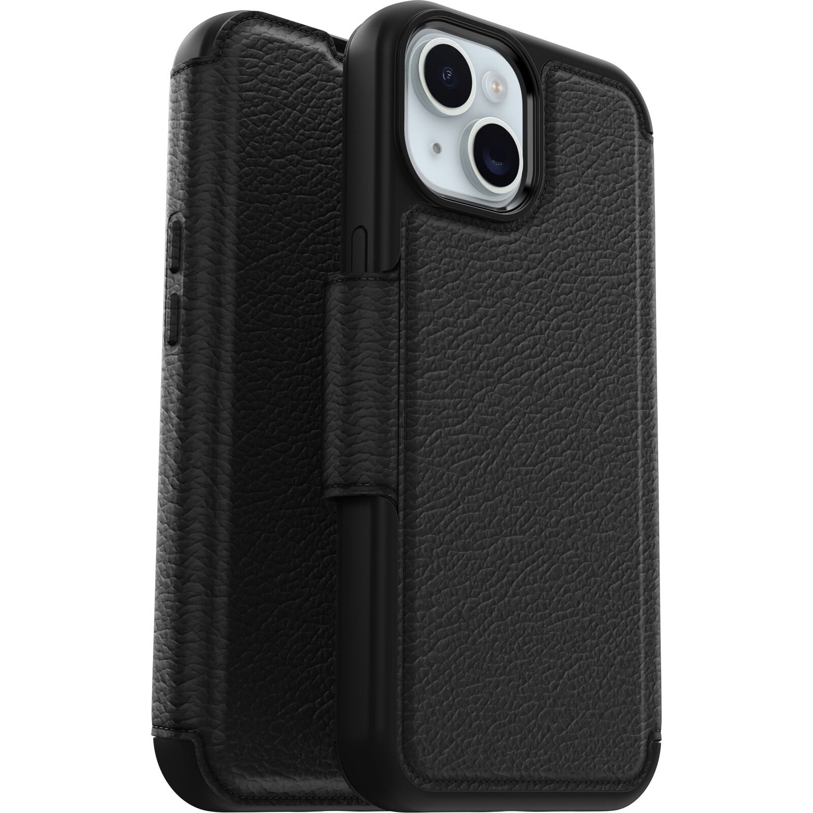 iPhone 15 Plånboksfodral med MagSafe Strada, svart