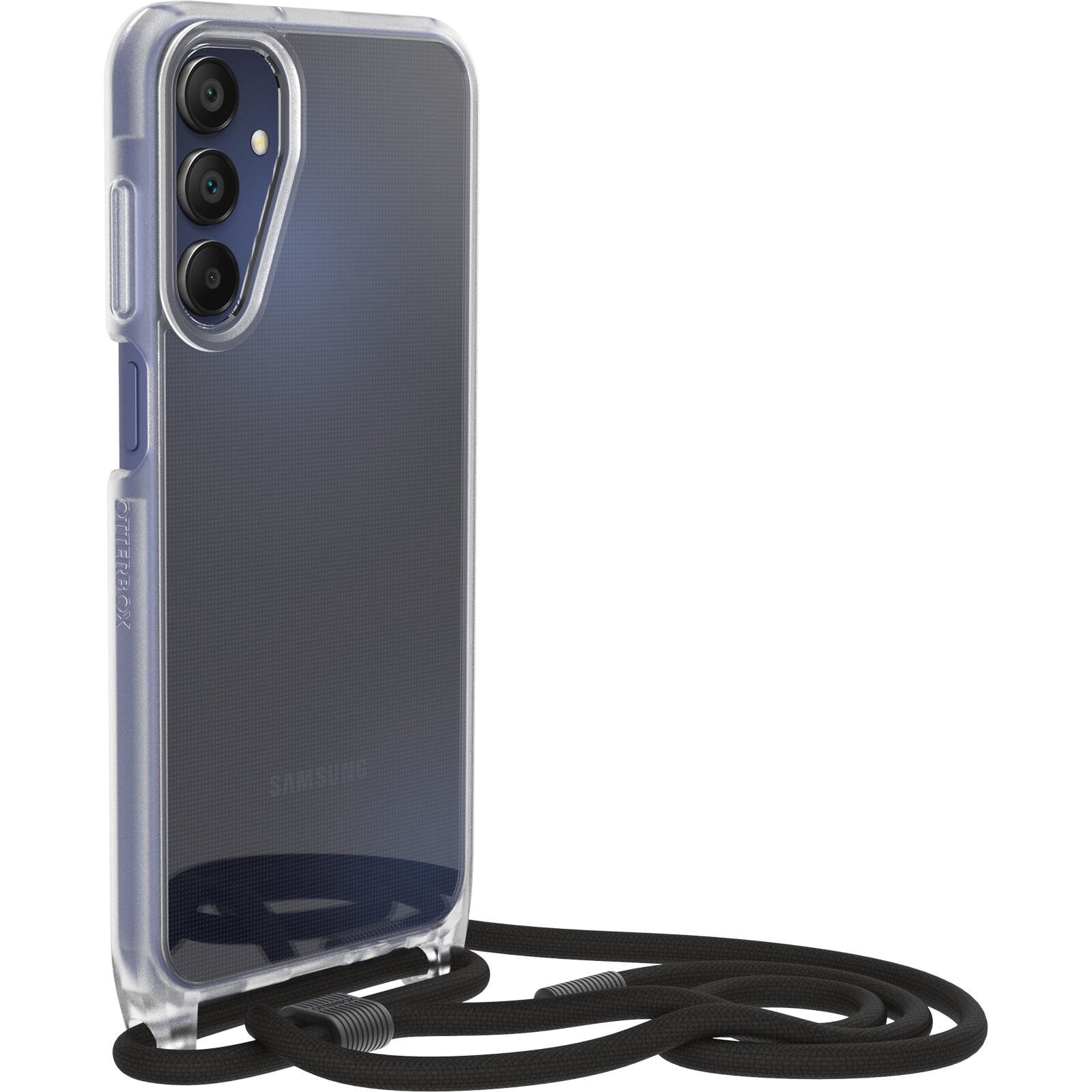 Samsung Galaxy A15 Skal med halsband React Necklace, genomskinlig