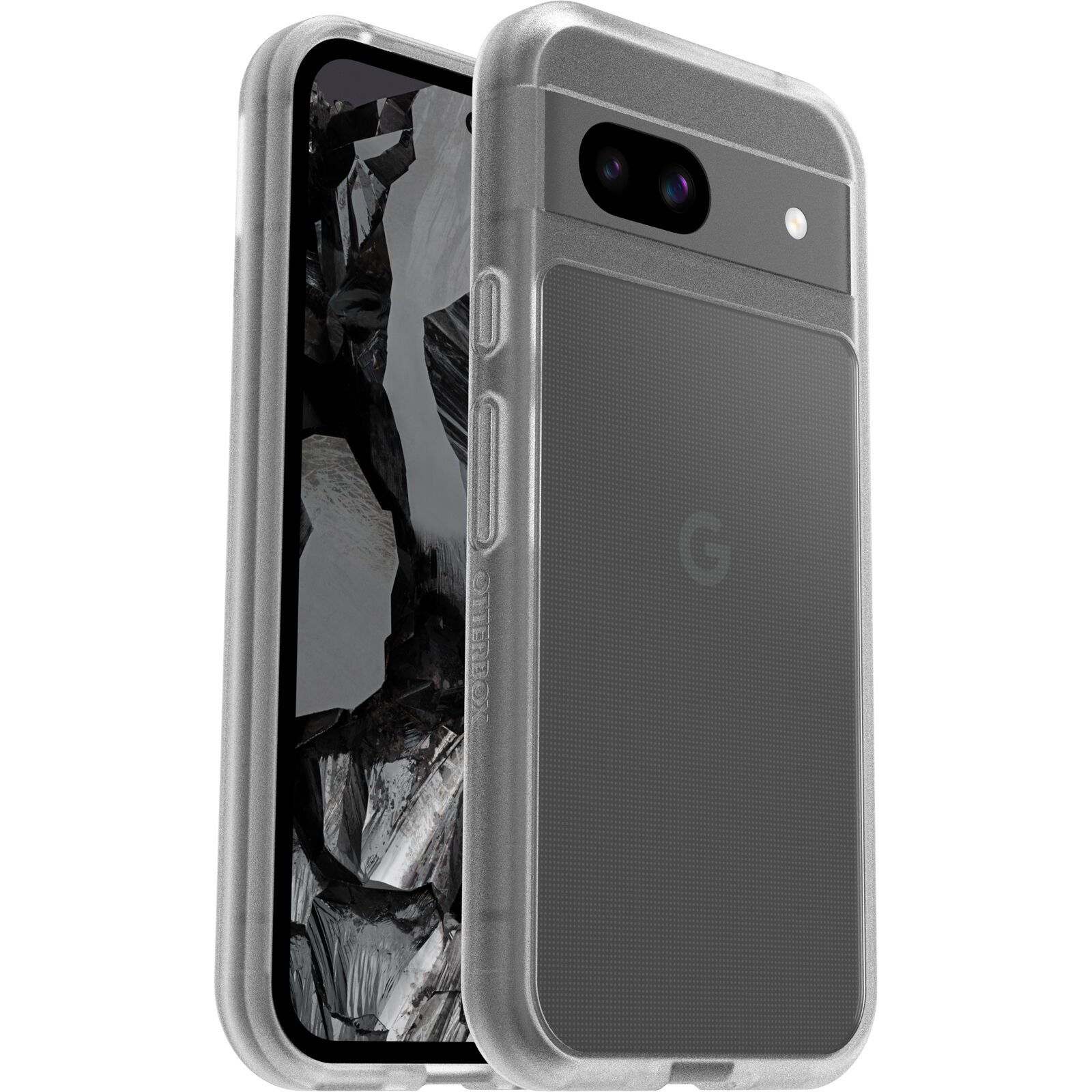 Google Pixel 8a Tunt skal React, genomskinlig