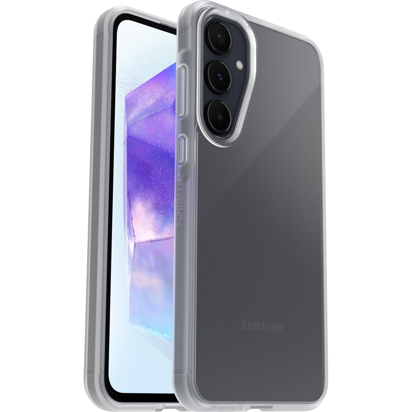 Samsung Galaxy A55 Tunt skal React, genomskinlig