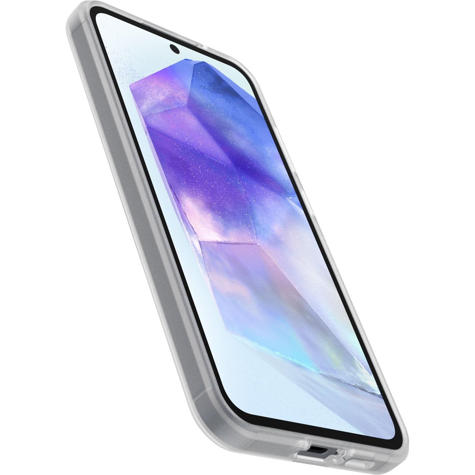 Samsung Galaxy A55 Tunt skal React, genomskinlig