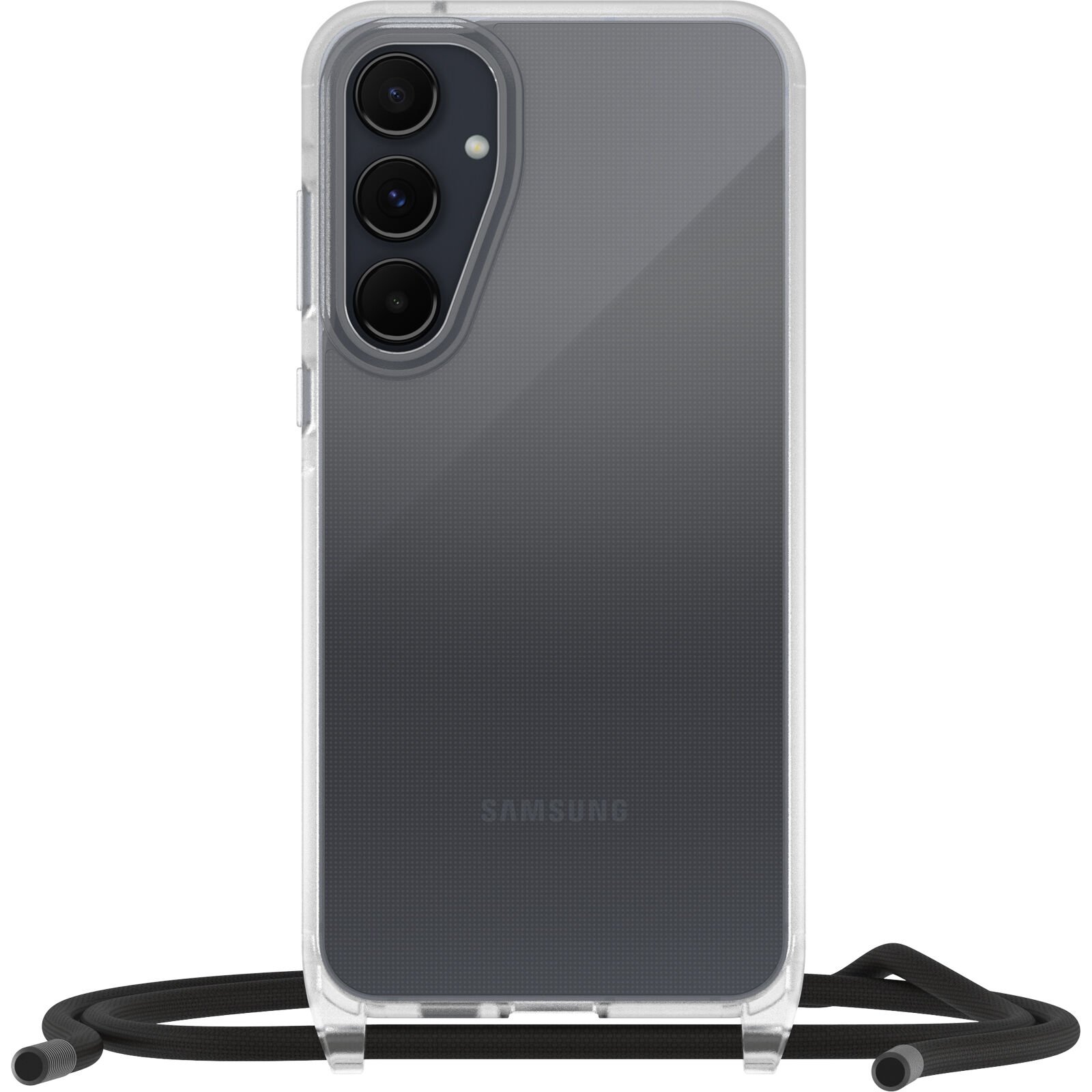 Samsung Galaxy A55 Skal med halsband React Necklace, genomskinlig