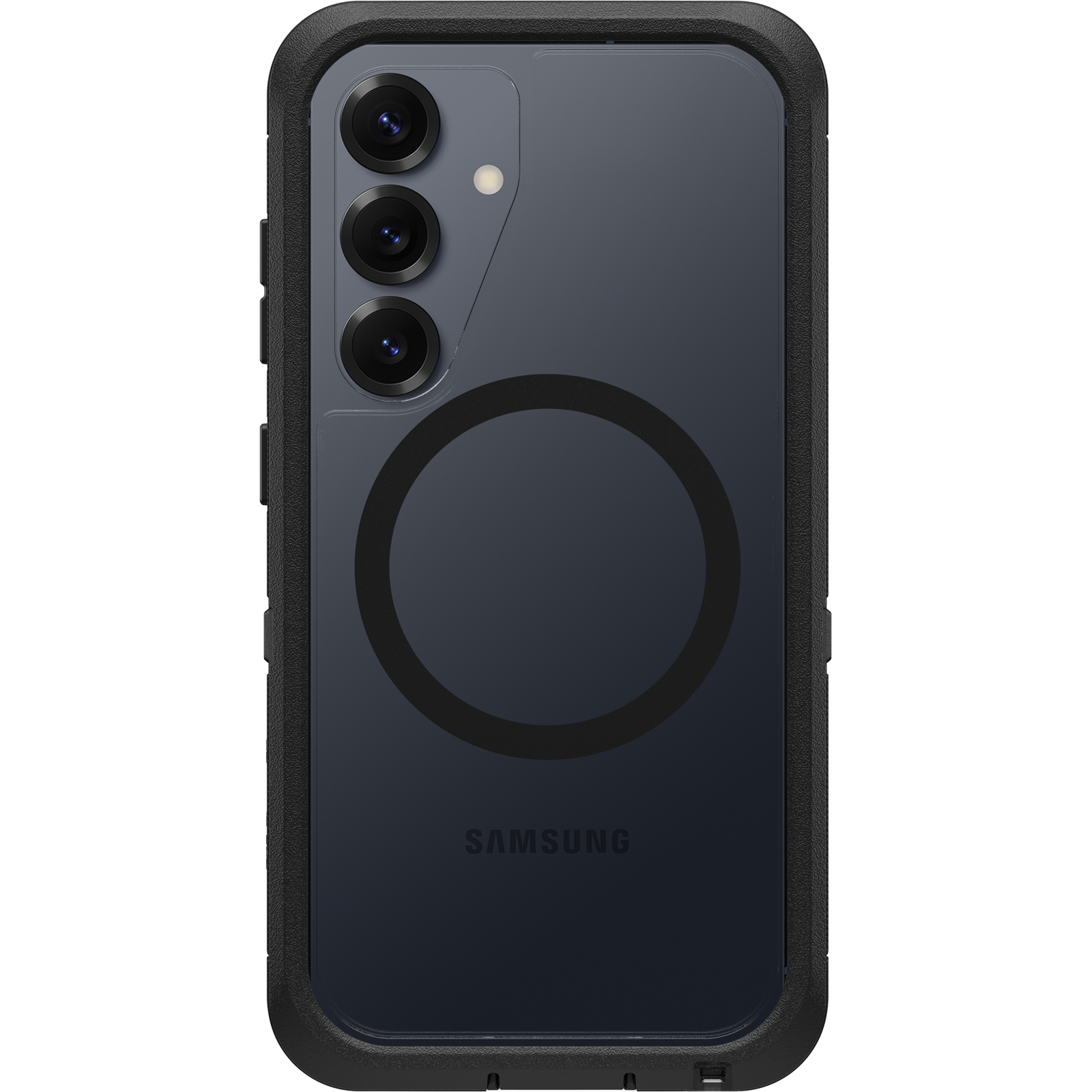 Samsung Galaxy S25 Defender XT Riktigt stöttåligt MagSafe-skal, genomskinlig/svart