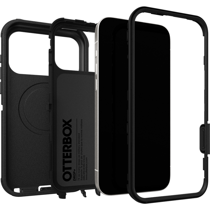 iPhone 17 Pro Max Defender - Robust MagSafe mobilskal med hög skyddsfaktor, Svart