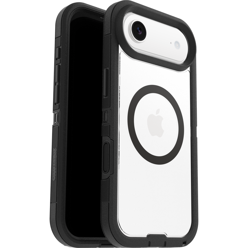 iPhone Air Defender XT Riktigt stöttåligt MagSafe-skal, Svart/transparent