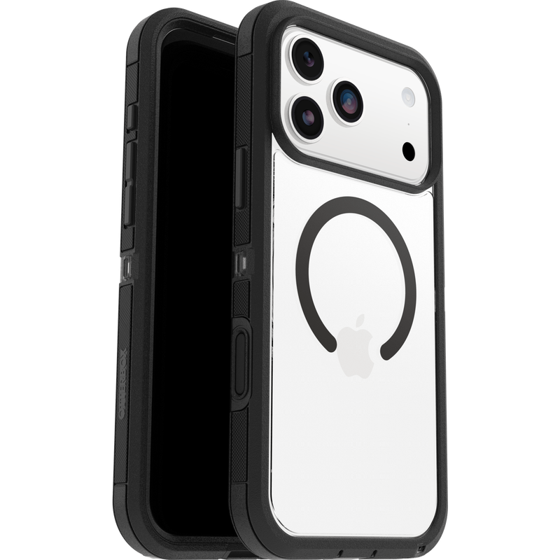iPhone 17 Pro Max Defender XT Riktigt stöttåligt MagSafe-skal, Svart/transparent