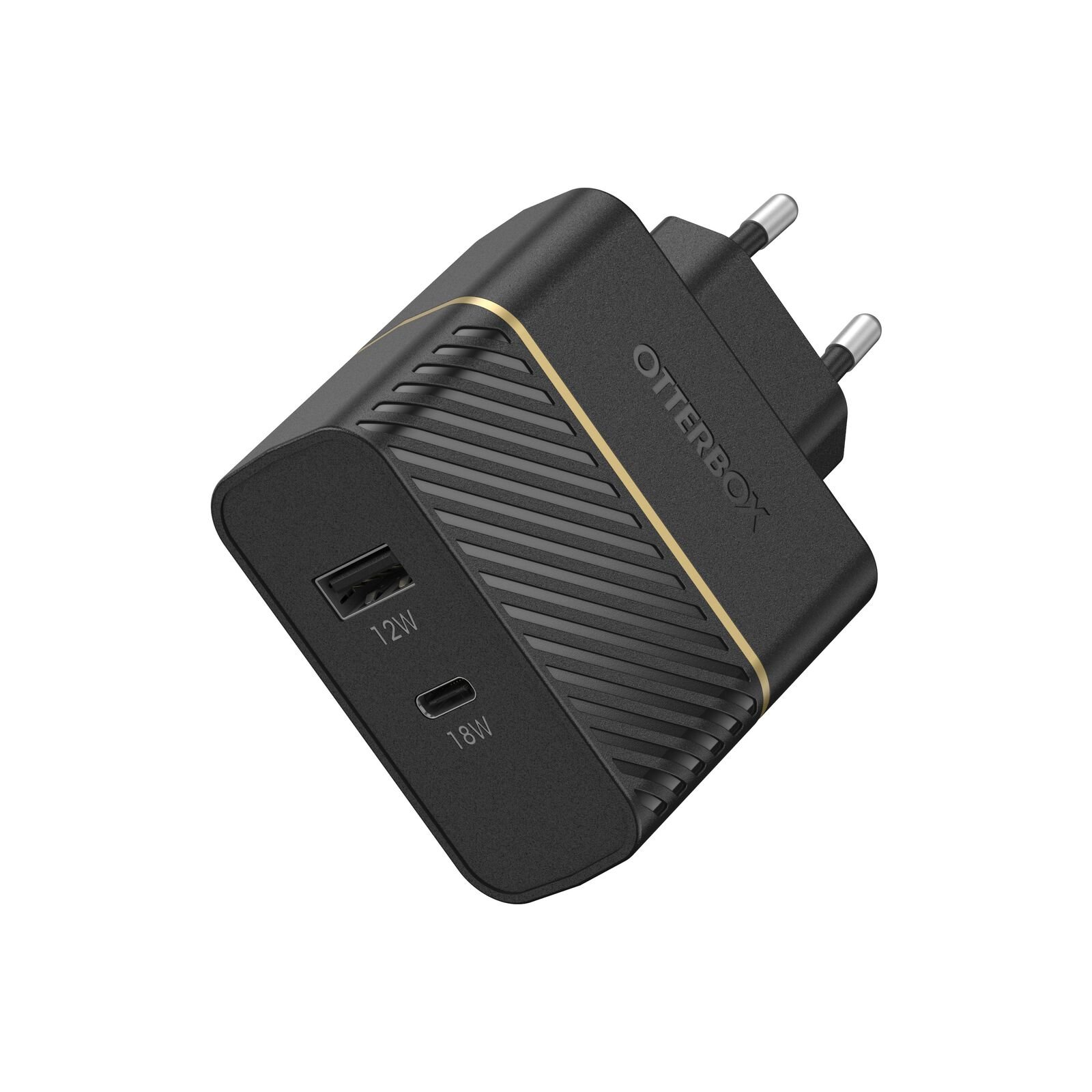 Väggladdare Premium USB-C + USB-A PD 30W, Black Shimmer