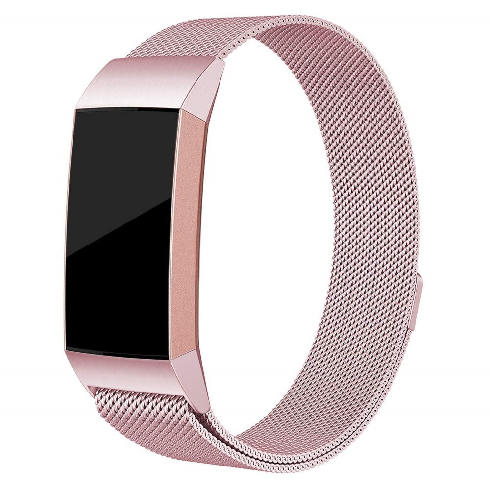 Fitbit Charge 3/Charge 4 Armband Milanese Loop, Rosa