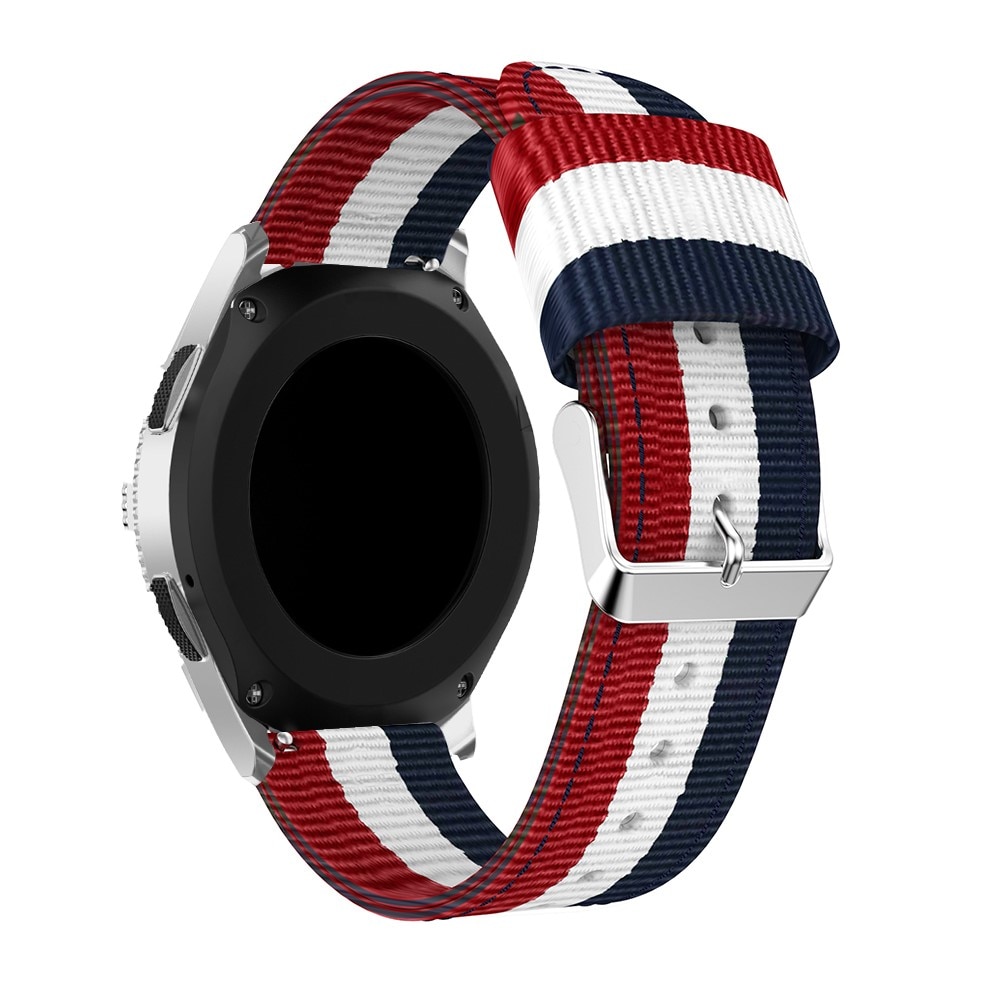 Huawei Watch GT 4 46mm Armband i nylon, blå/vit/röd